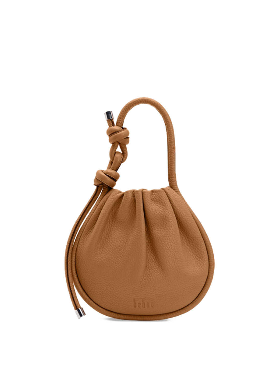 

behno New York Women Leather Solid Structured Sling Bag, Tan