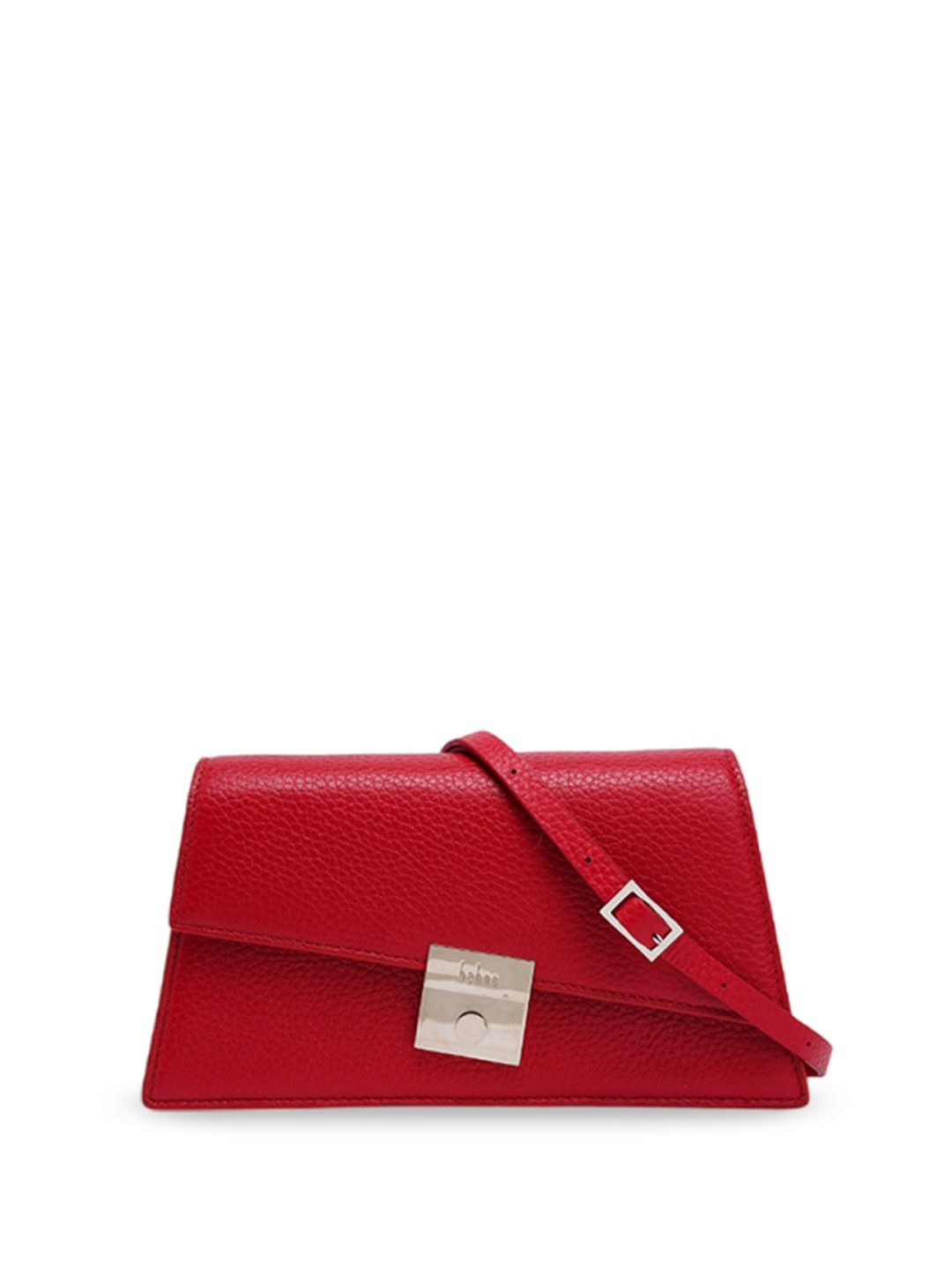 

behno New York Leather Structured Sling Bag, Red