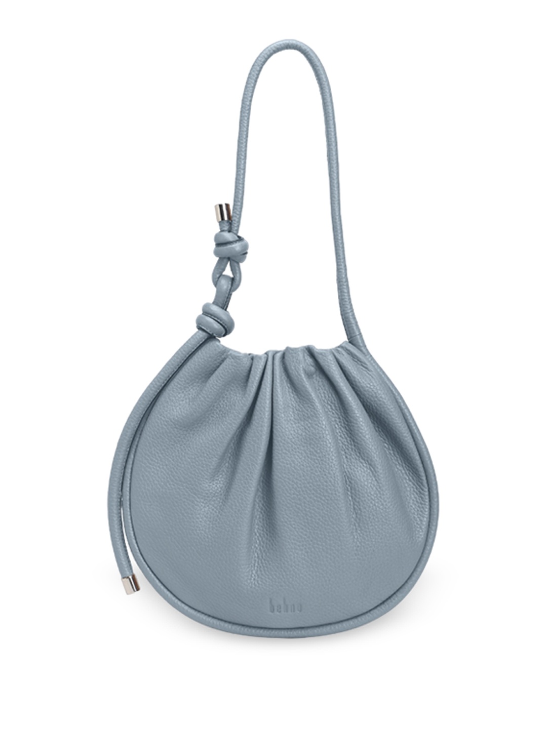 

behno New York Women's Leather Bucket Sling Bag, Blue