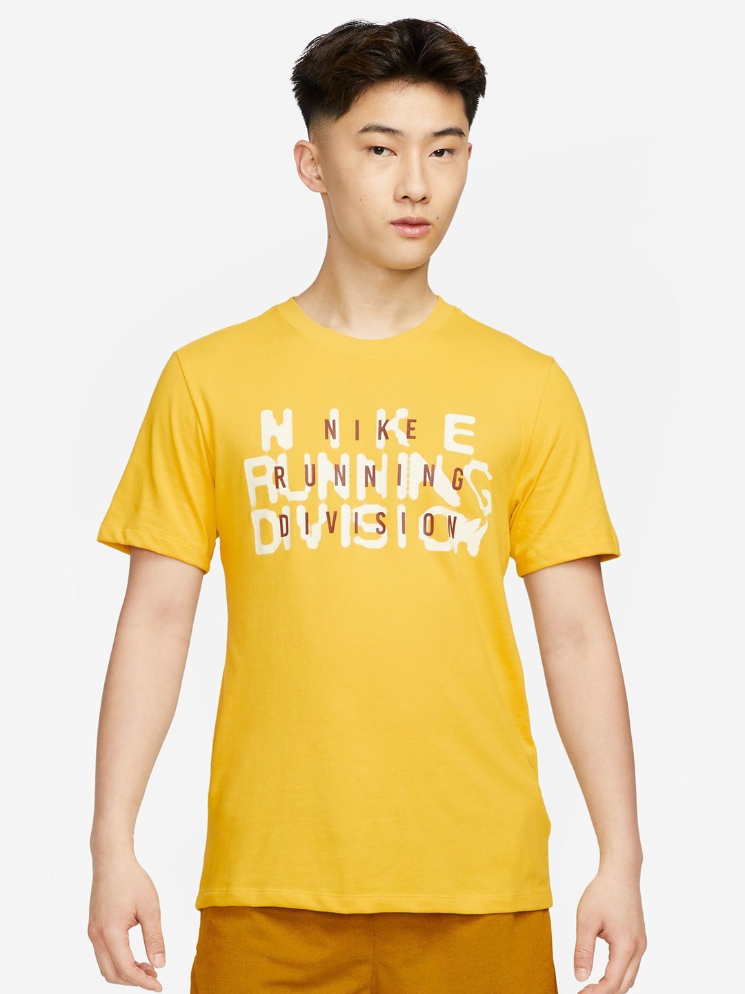 

Nike Men Dri-FIT Run Division Running T-Shirt, Yellow