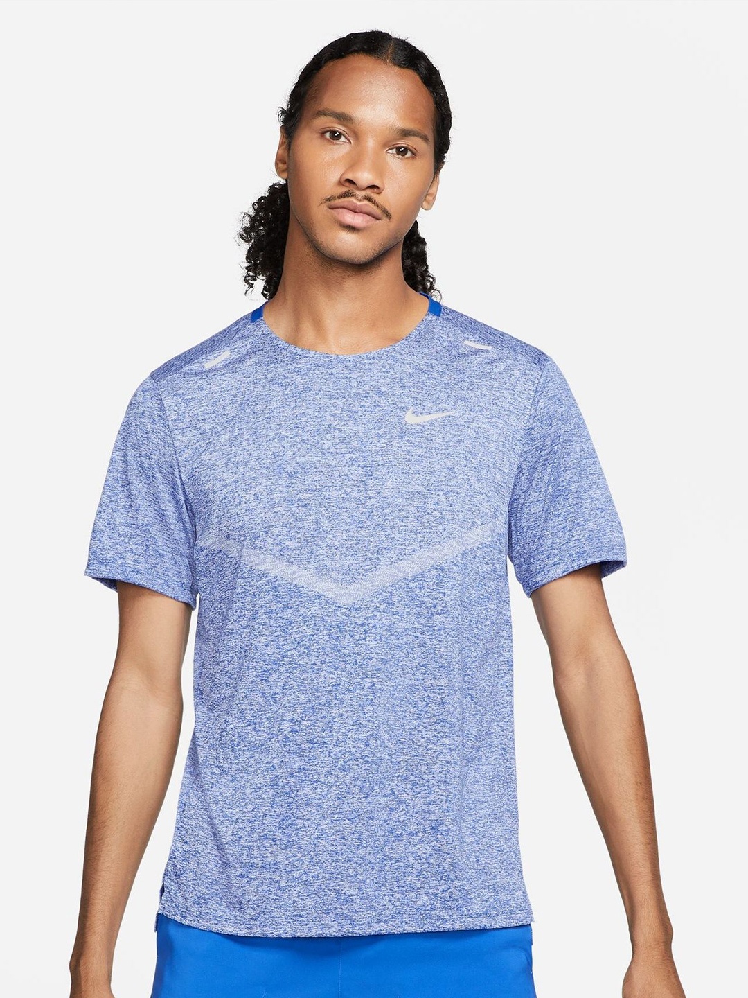 

Nike Rise 365 Men Dri-FIT Short-Sleeve Running Top, Blue