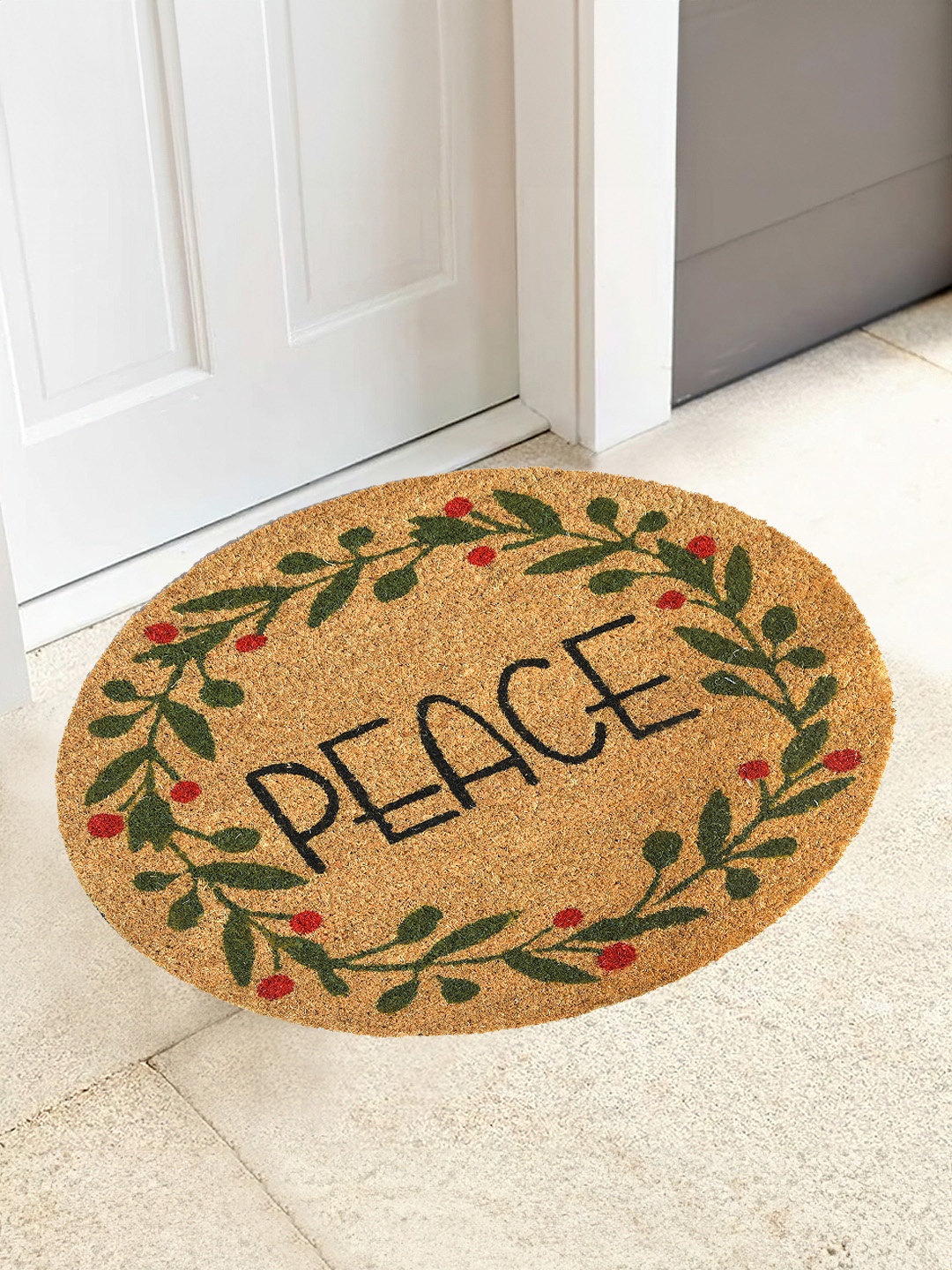 

Aura Camel Brown Printed Anti Skid Floor Mats & Dhurries