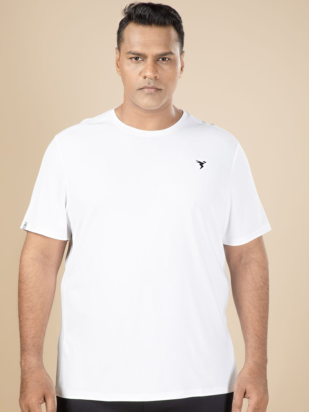 

Technosport Men Plus Size Solid Techno Cool Plus Sports Tshirt, White