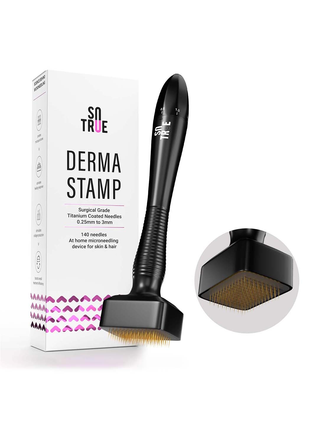 

SOTRUE Derma 140 Microneedling Stamp For Hair Growth, Transparent