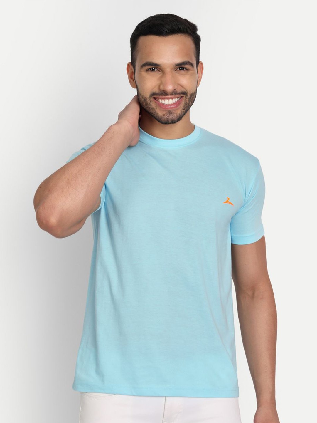 

ZEFFIT Men Applique T-shirt, Blue