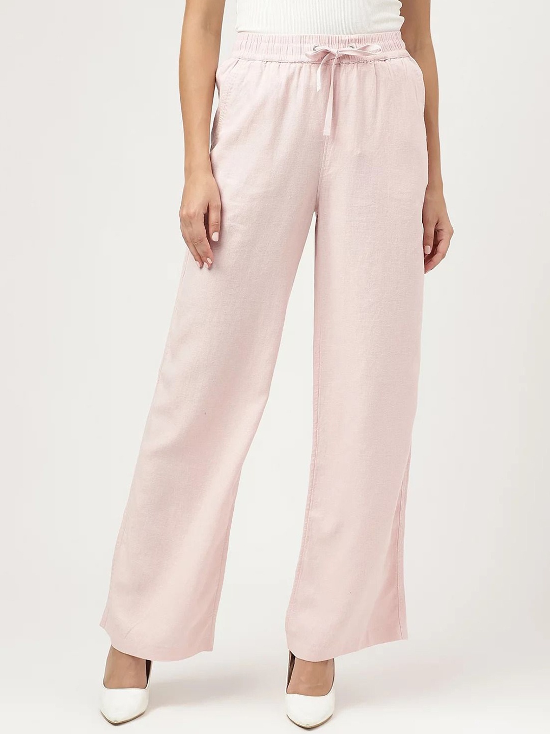 

Marks & Spencer Women High-Rise Trouser, Pink
