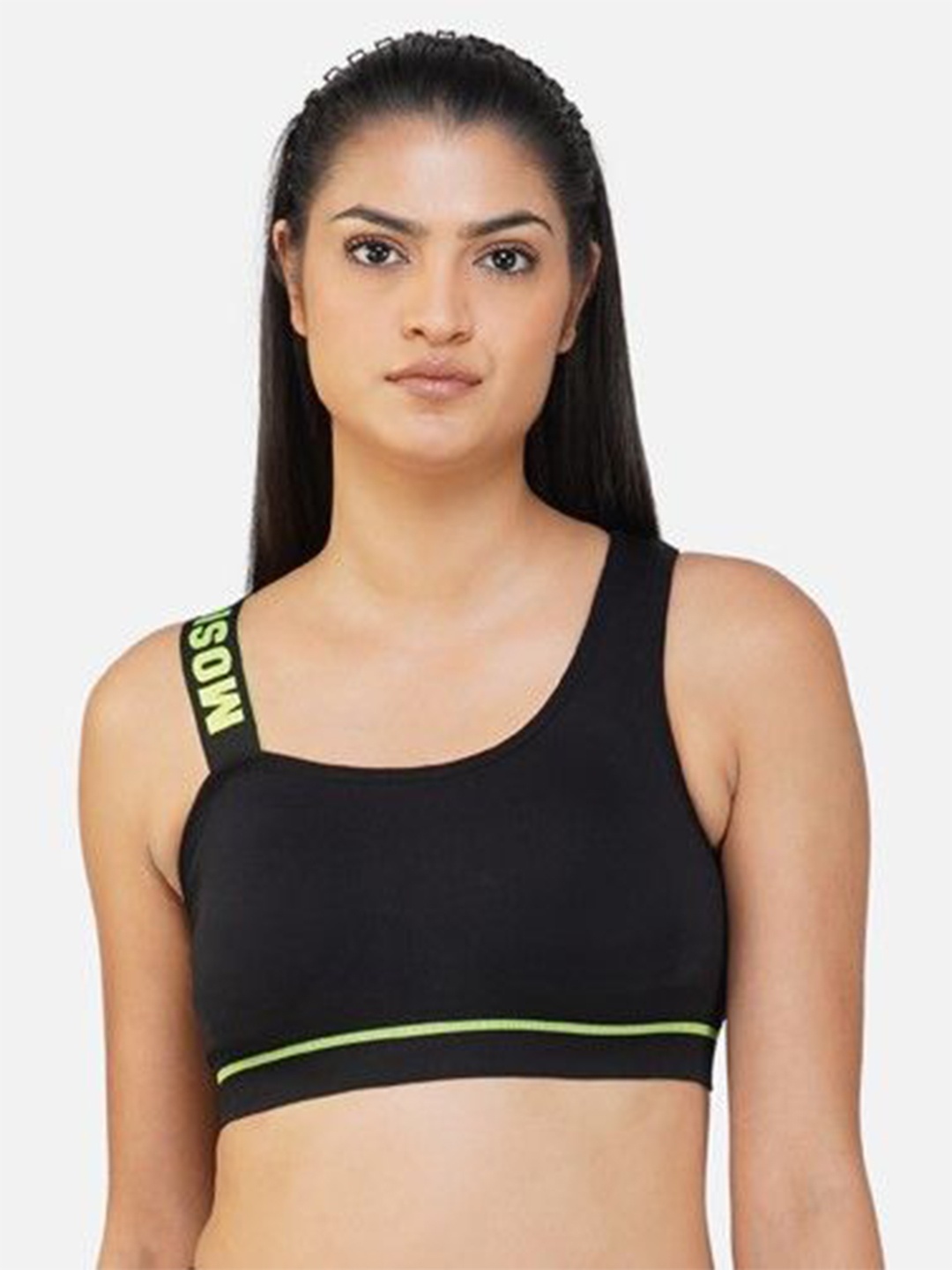 

Poftik Removable Padding 360 Degree Support Sport Bra 1PC_S_GREEN_SUMI450__A, Black