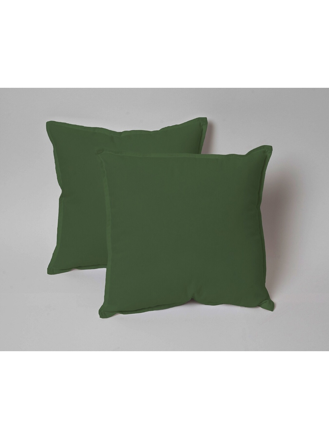 

SKANDA FAB Green 2 Pieces Pure Cotton Pre-Filled Sofa Cushions