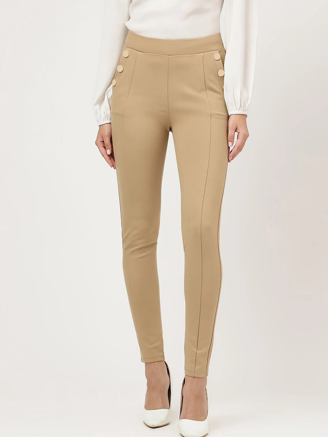 

Marks & Spencer Tapered Fit Treggings, Beige