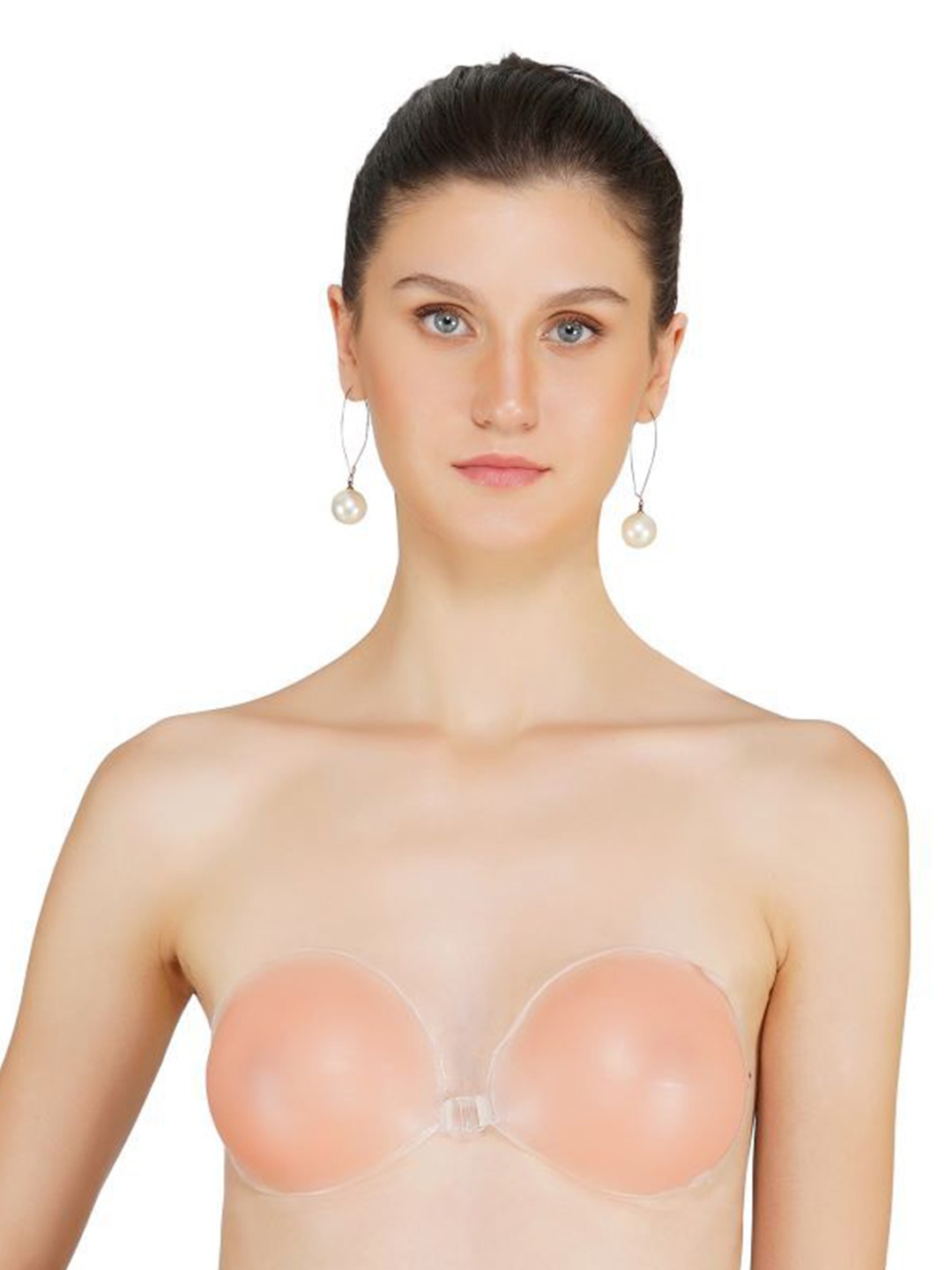 

Poftik Front Open Silicone Stick On 360 Degree Support Bra 1PC_BIG_SILICON__A, Beige