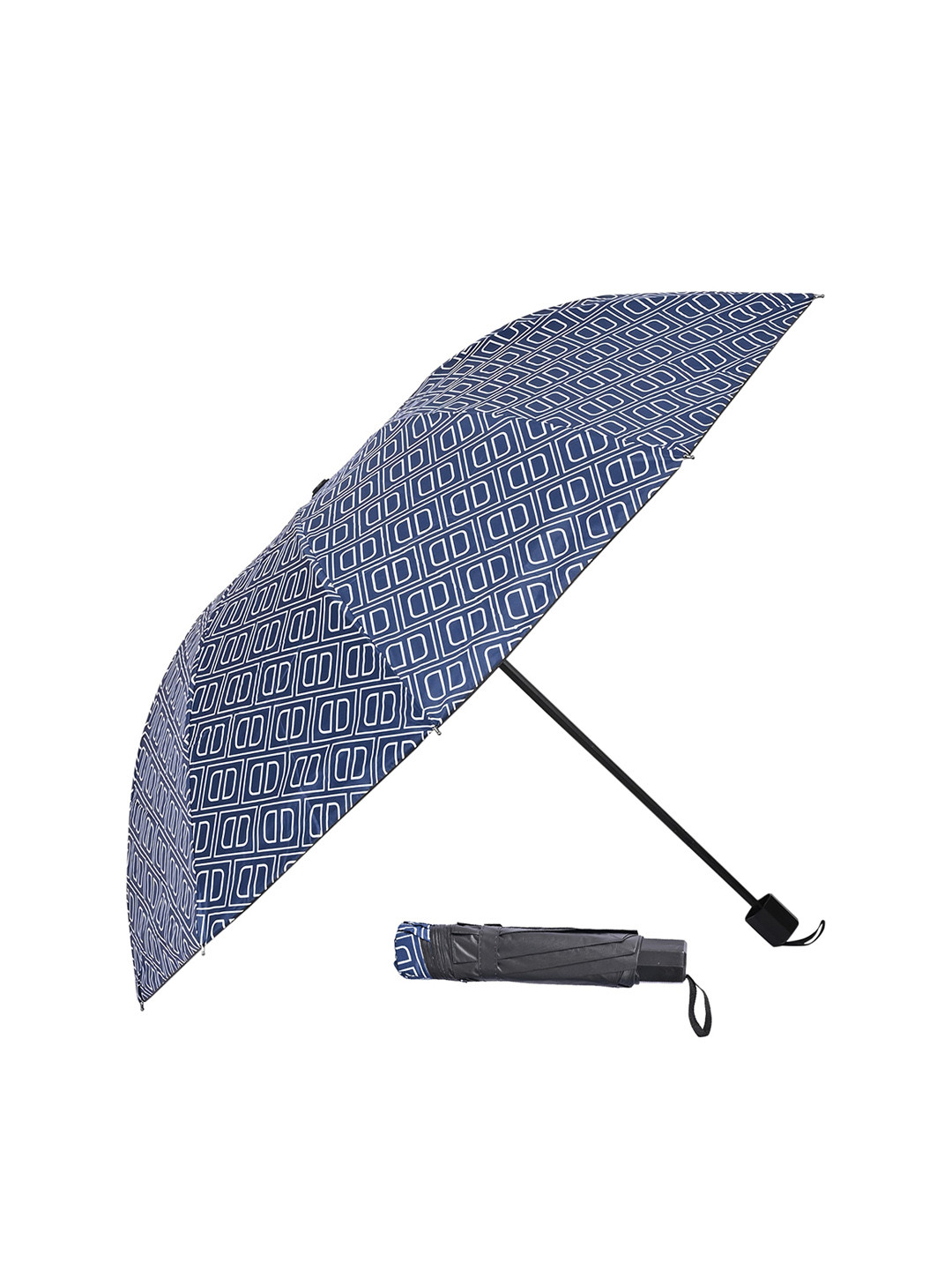 

LOOM LEGACY Manual 3 Fold Geometric Umbrellas, Blue