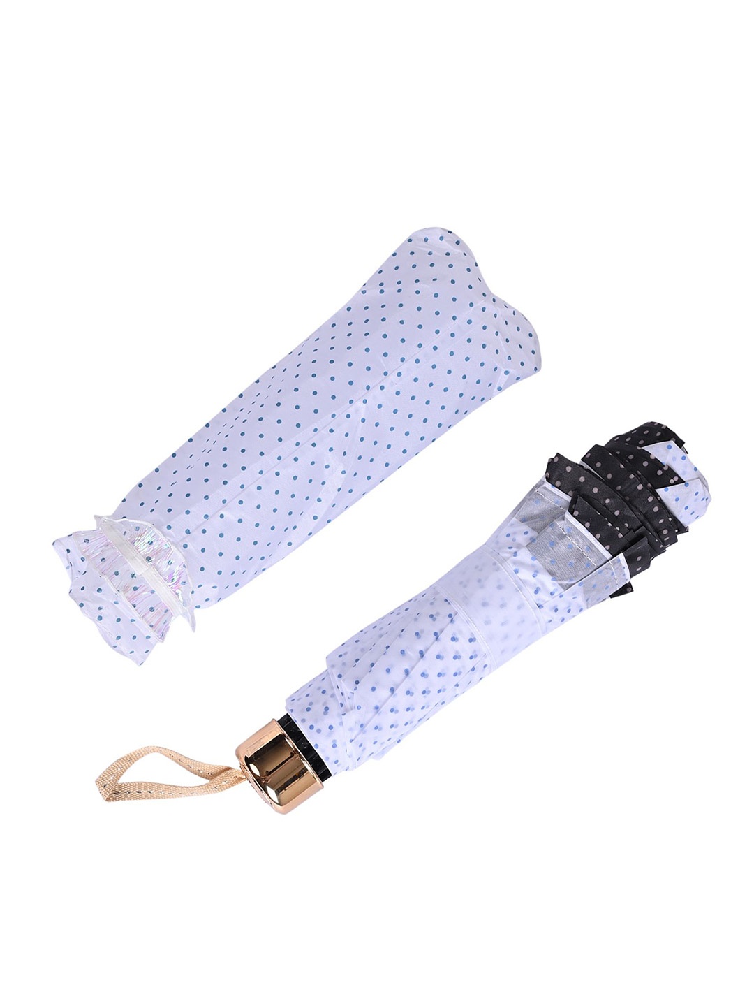 

LOOM LEGACY Manual 3 Fold Geometric Printed Umbrellas, White