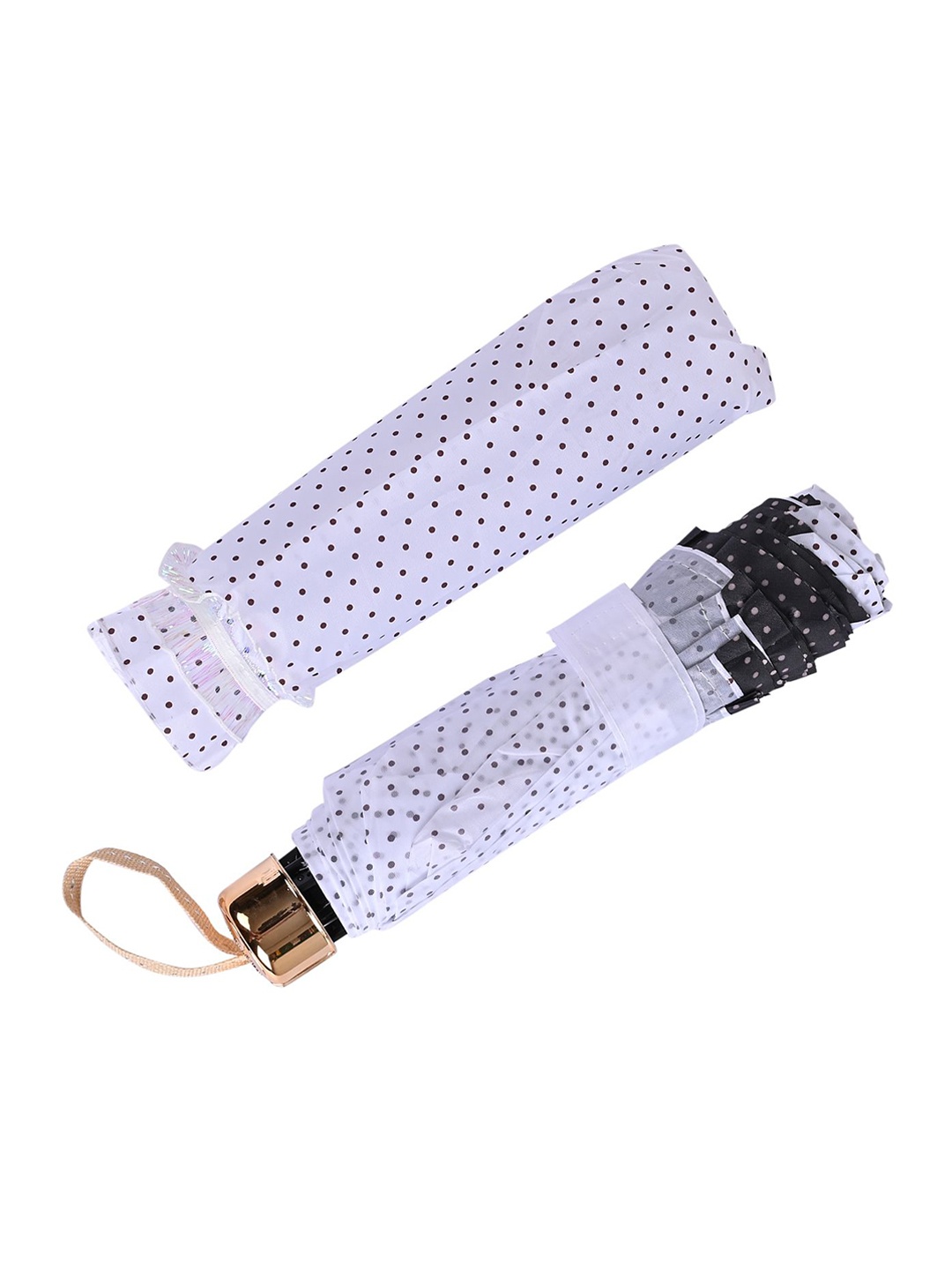 

LOOM LEGACY Manual 3 Fold Geometric Printed Umbrellas, White