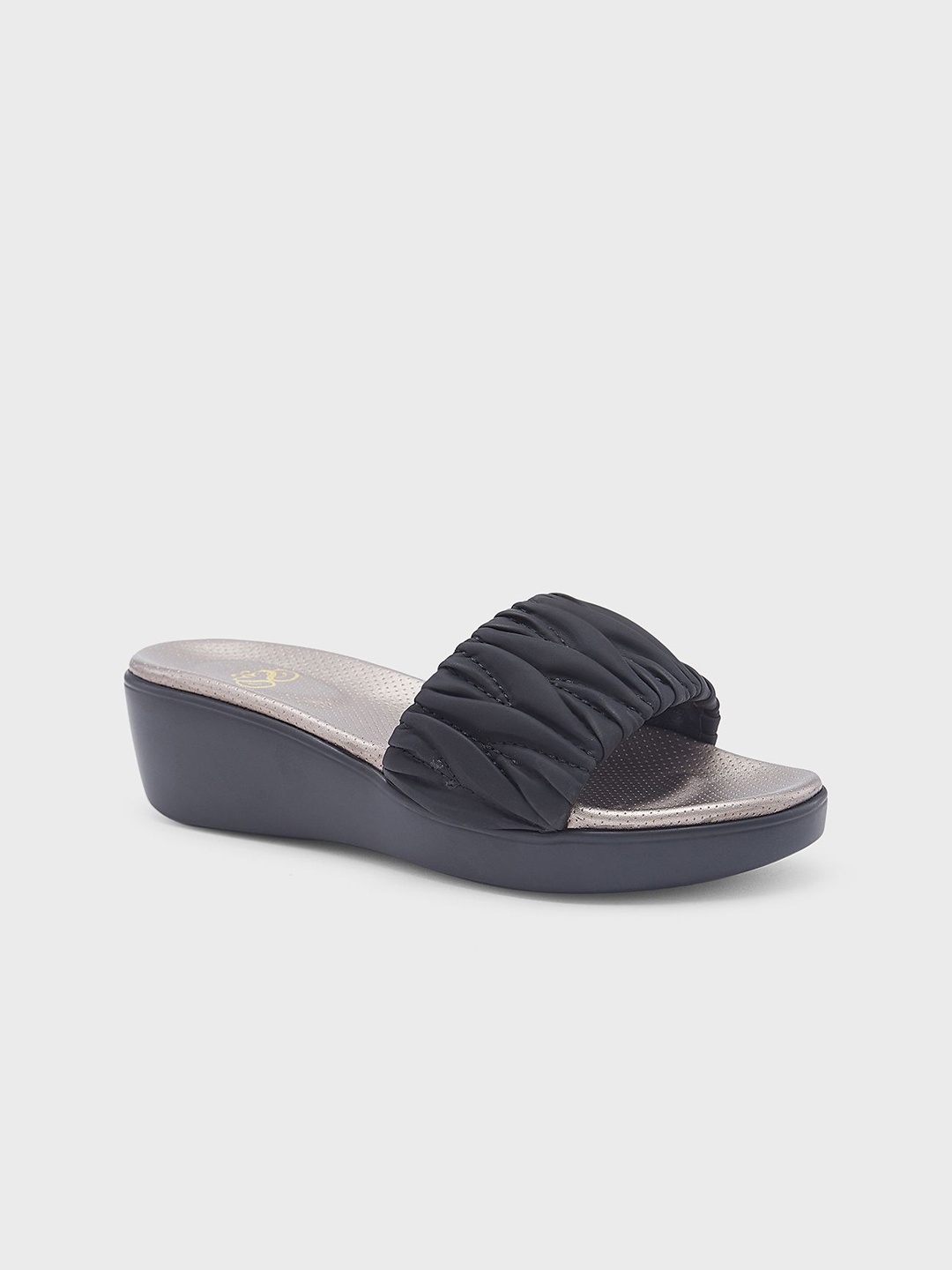 

Sole To Soul Women Comfort Heel Sandals, Black