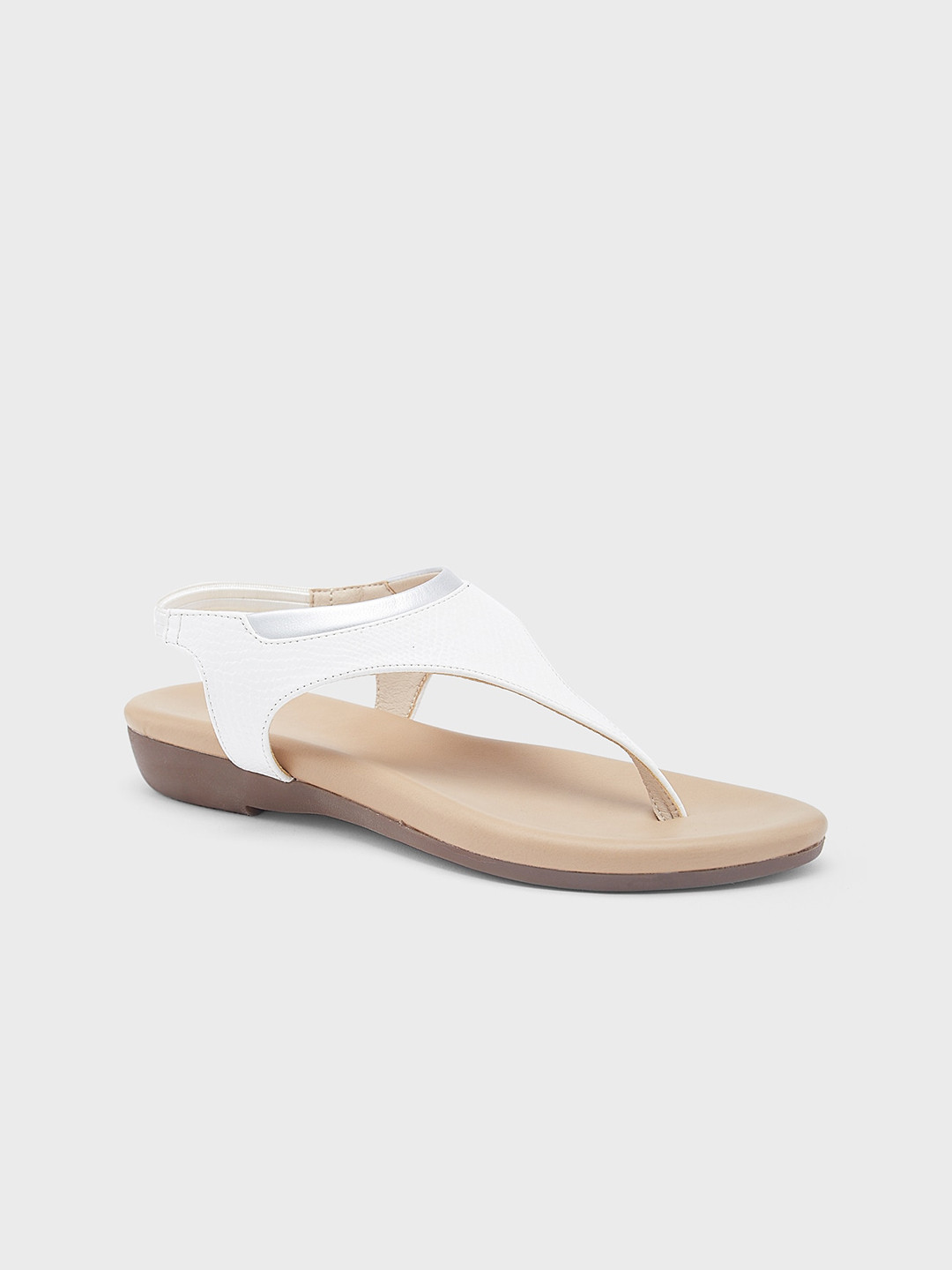 

Sole To Soul Women Open Toe Flats, White