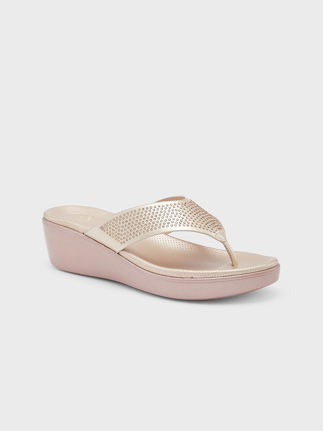 

Sole To Soul Embellished Wedge Sandals, Gold