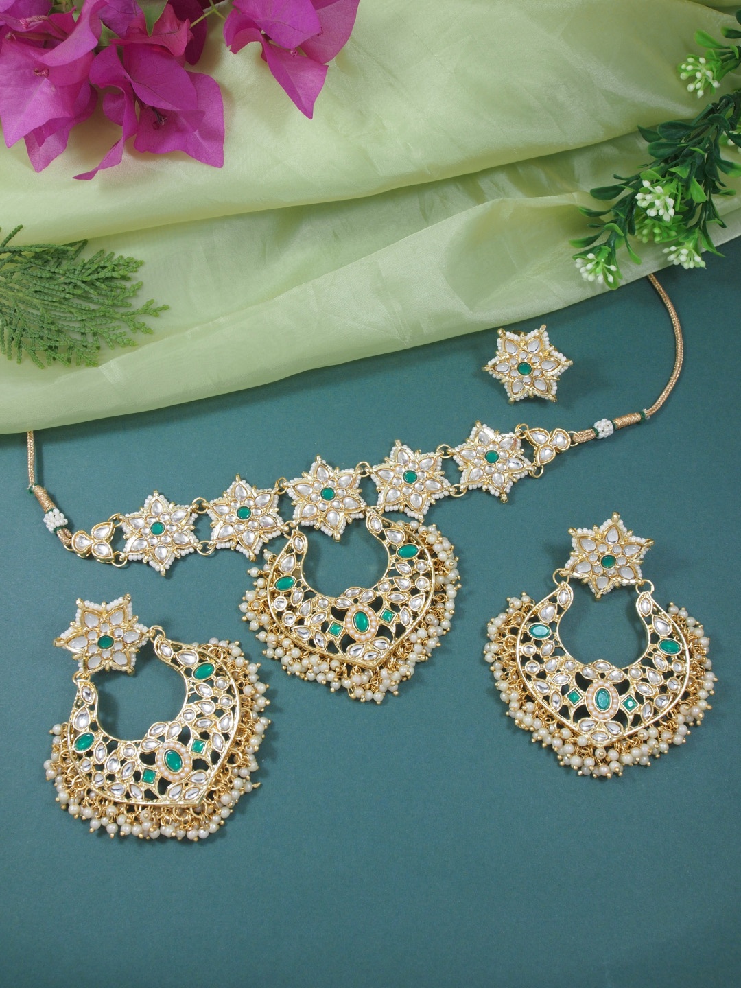 

I Jewels Women Gold-Plated Jewellery Set