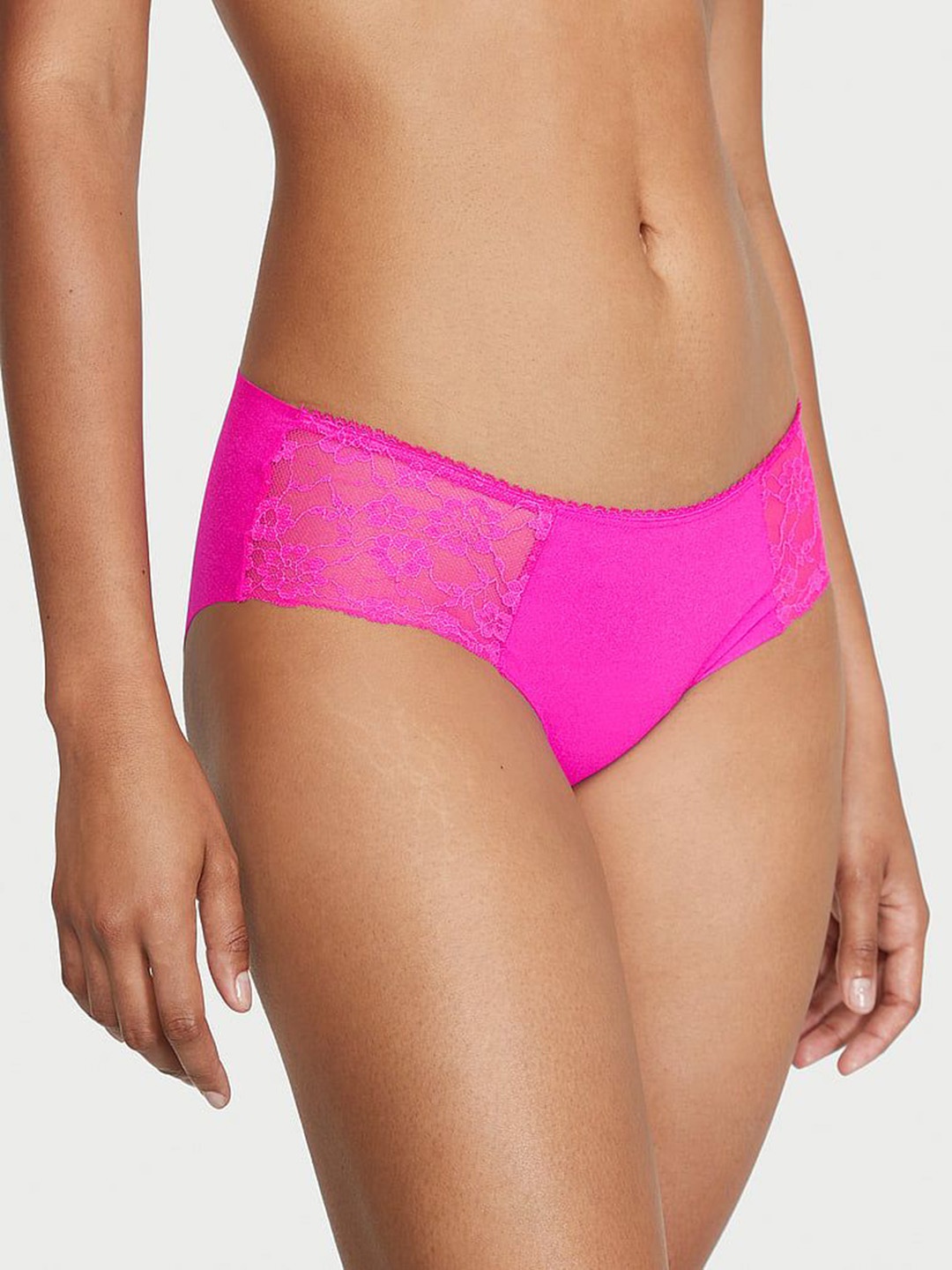 

Victoria's Secret Polyamide floral lace Briefs VAN 1122007638SK, Pink