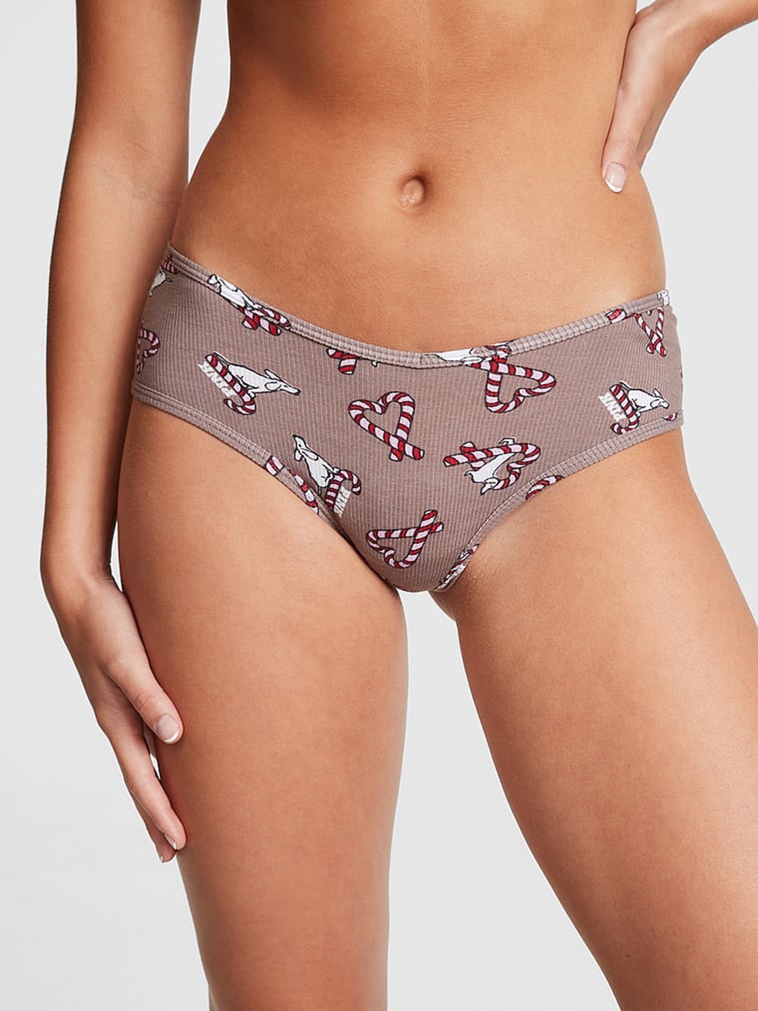 

Victoria's Secret Printed Basic Briefs 1115303567JM, Brown