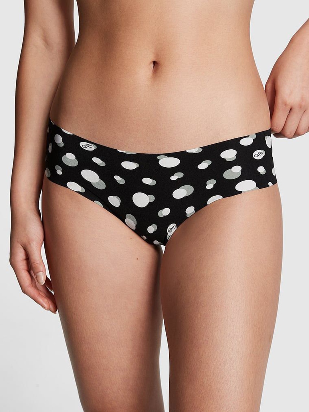 

Victoria's Secret PINK Printed Basic Briefs 1119917767CS, Black