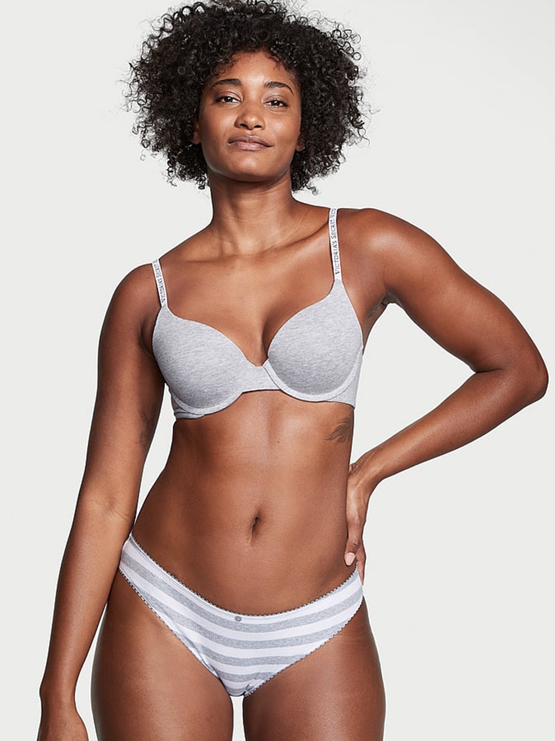 

Victoria's Secret Ribbed Bikini Briefs 112148615W68, White