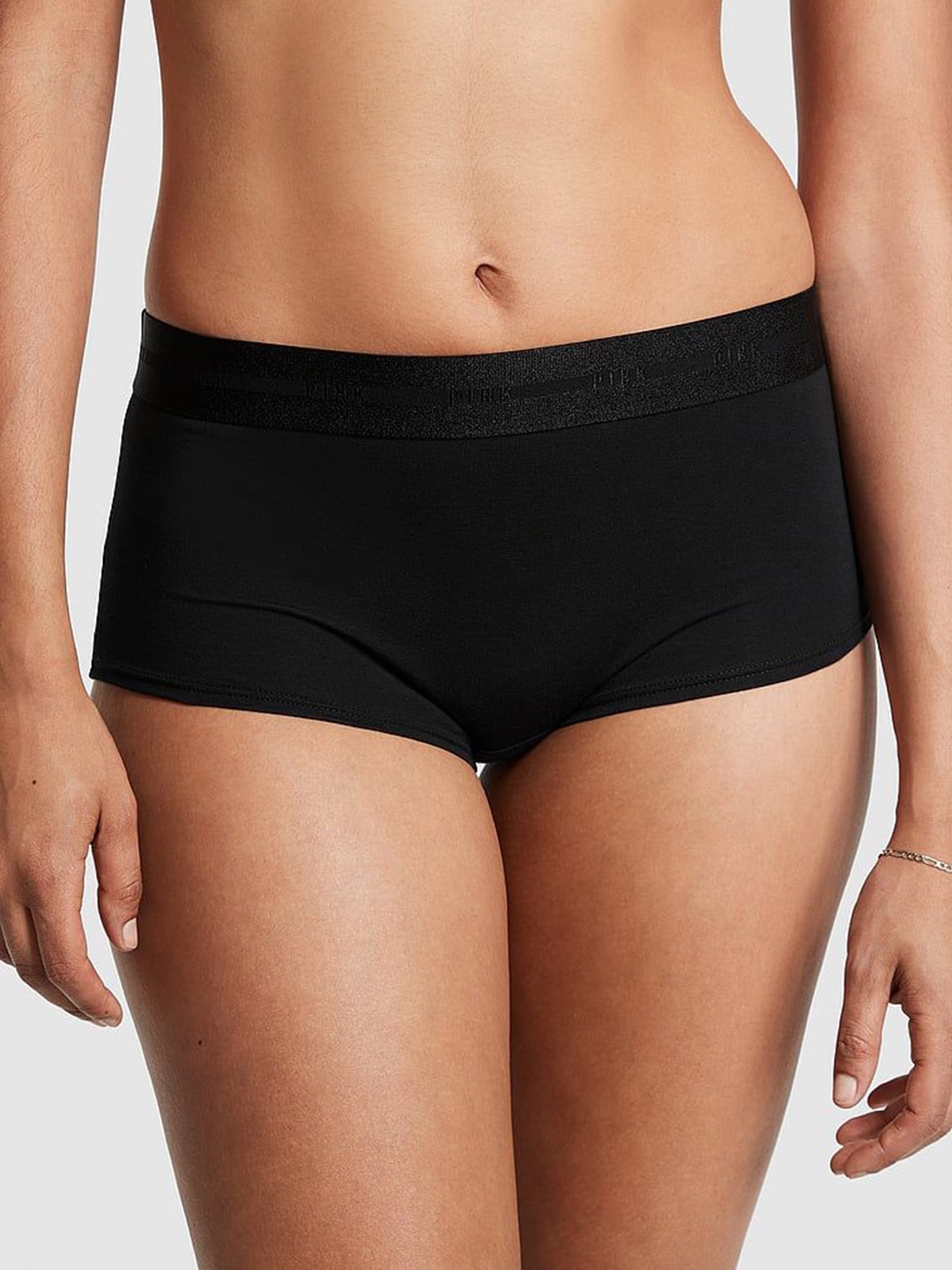 

Victoria's Secret PINK Boyshort Briefs 112269092ZUO, Black