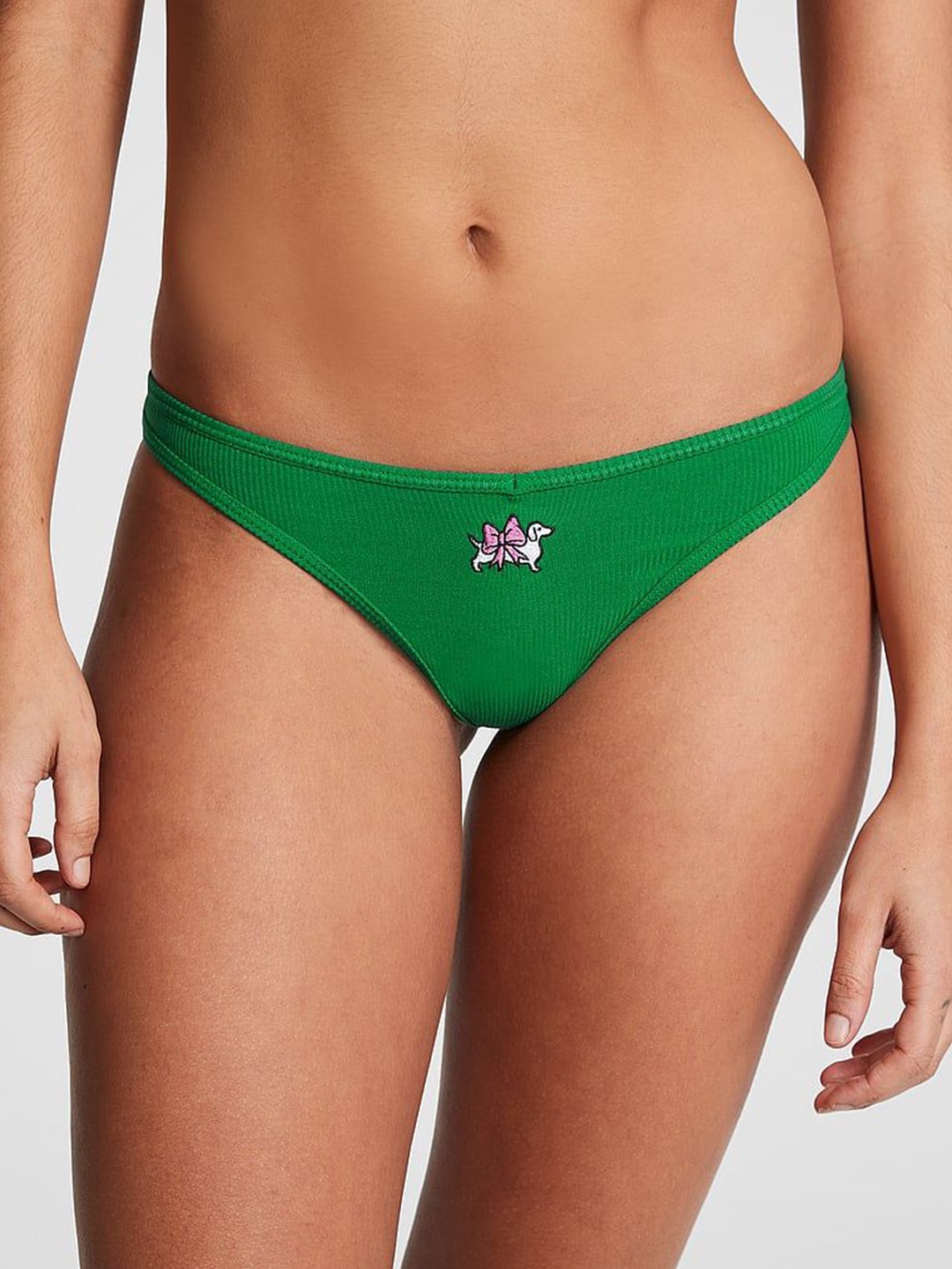 

Victoria's Secret PINK Thong Panty Briefs- 111530375VCA, Green
