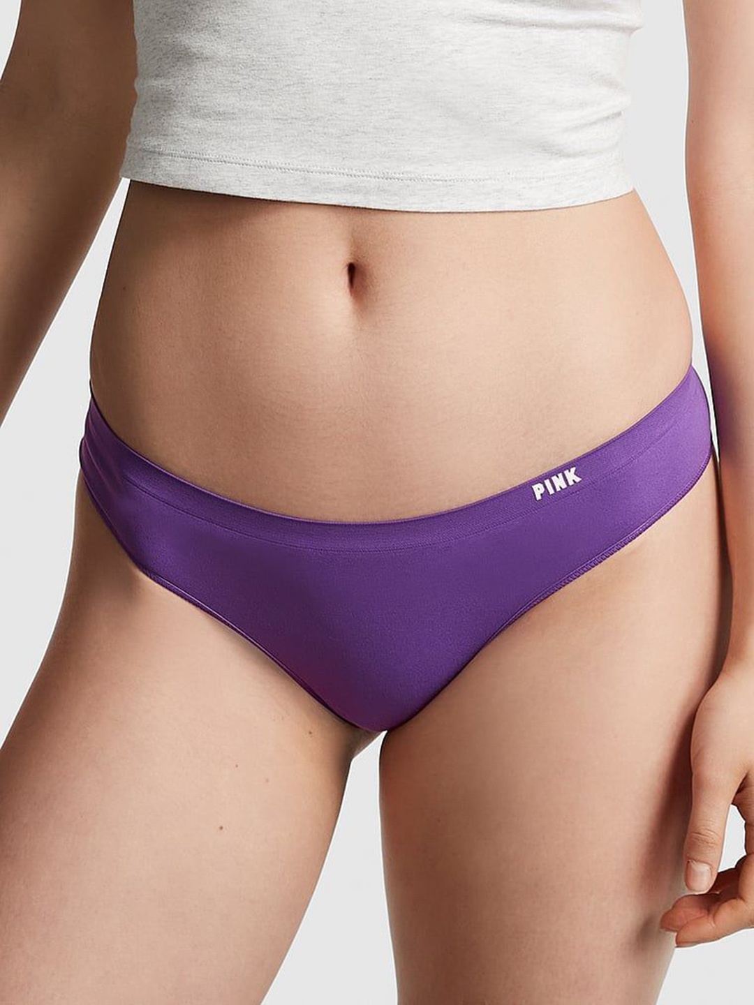 

Victoria's Secret PINK Seamless Thong Briefs 1116360328P3, Purple