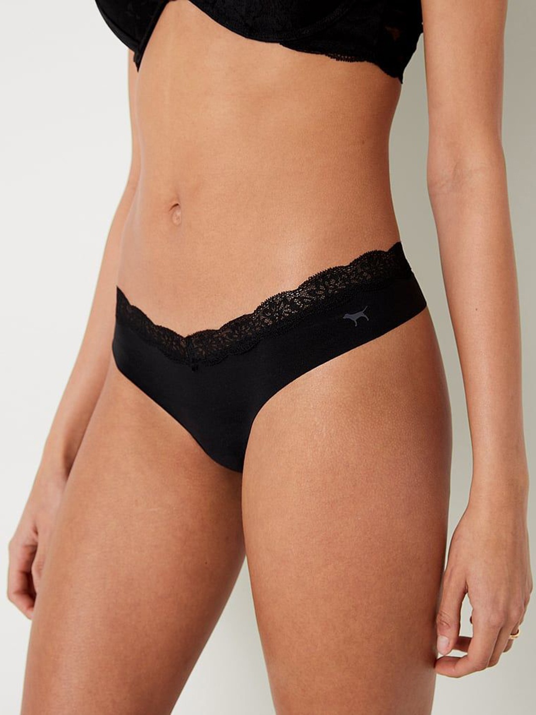

Victoria's Secret PINK Lace Thongs Briefs 112144882ZUO 112144882ZUO, Black