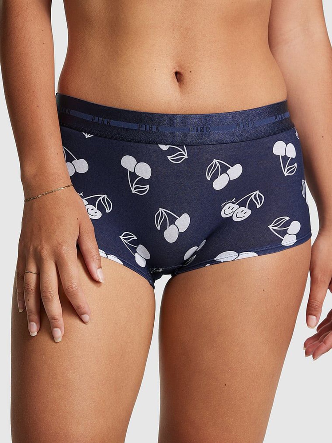 

Victoria's Secret PINK Printed Boyshorts Briefs 1122690960WU, Black