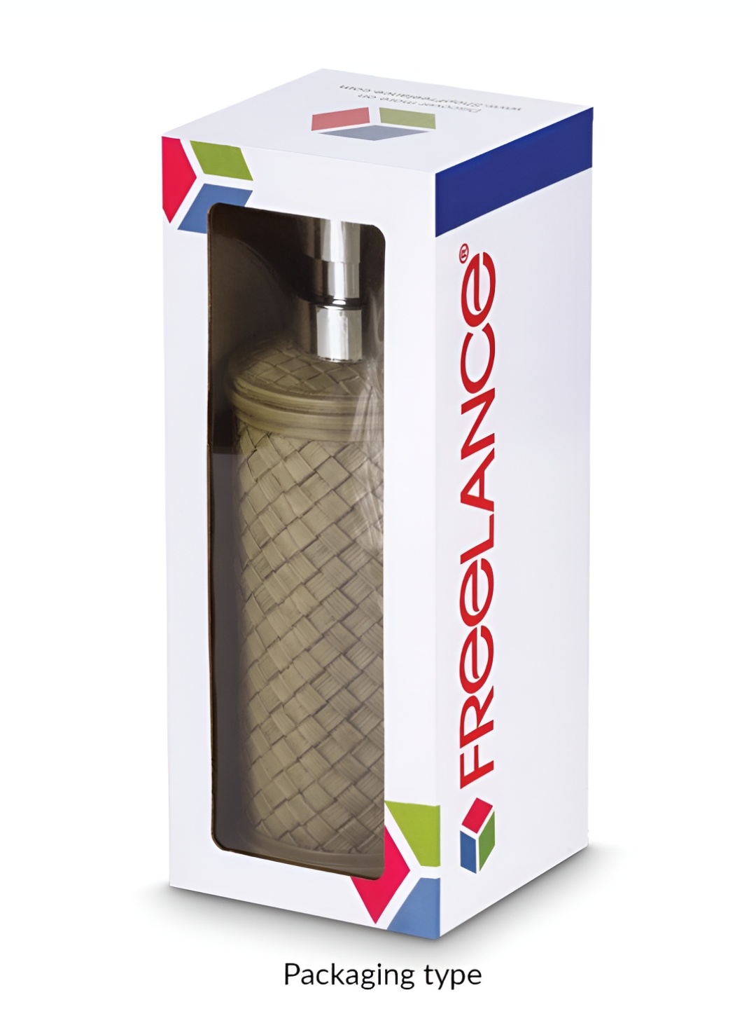 

Freelance Taupe & Silver-Toned Geometric Polyresin Contemporary Glossy Soap Dispenser