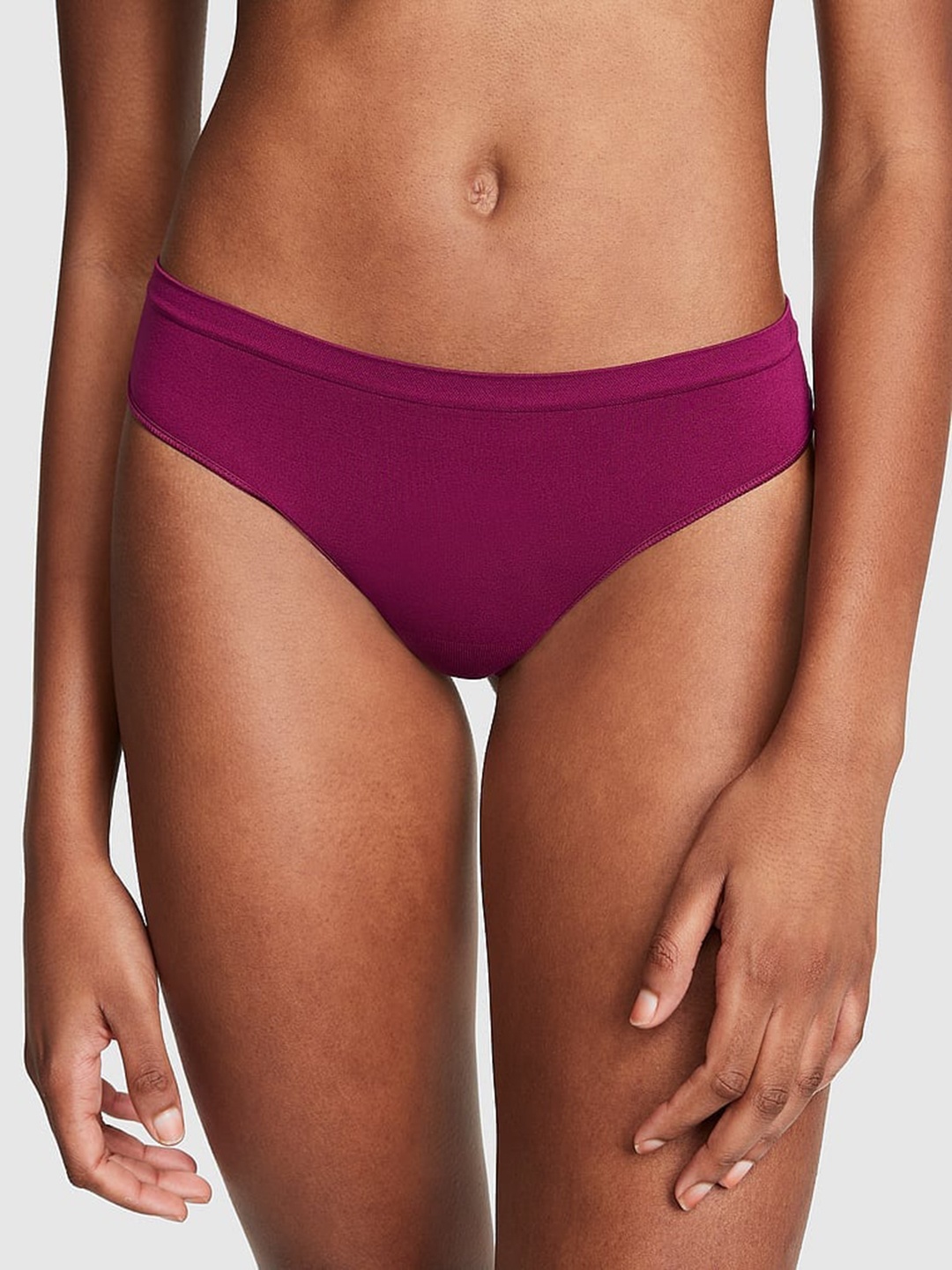 

Victoria's Secret Seamless Thong Panty 111636035TY4, Pink