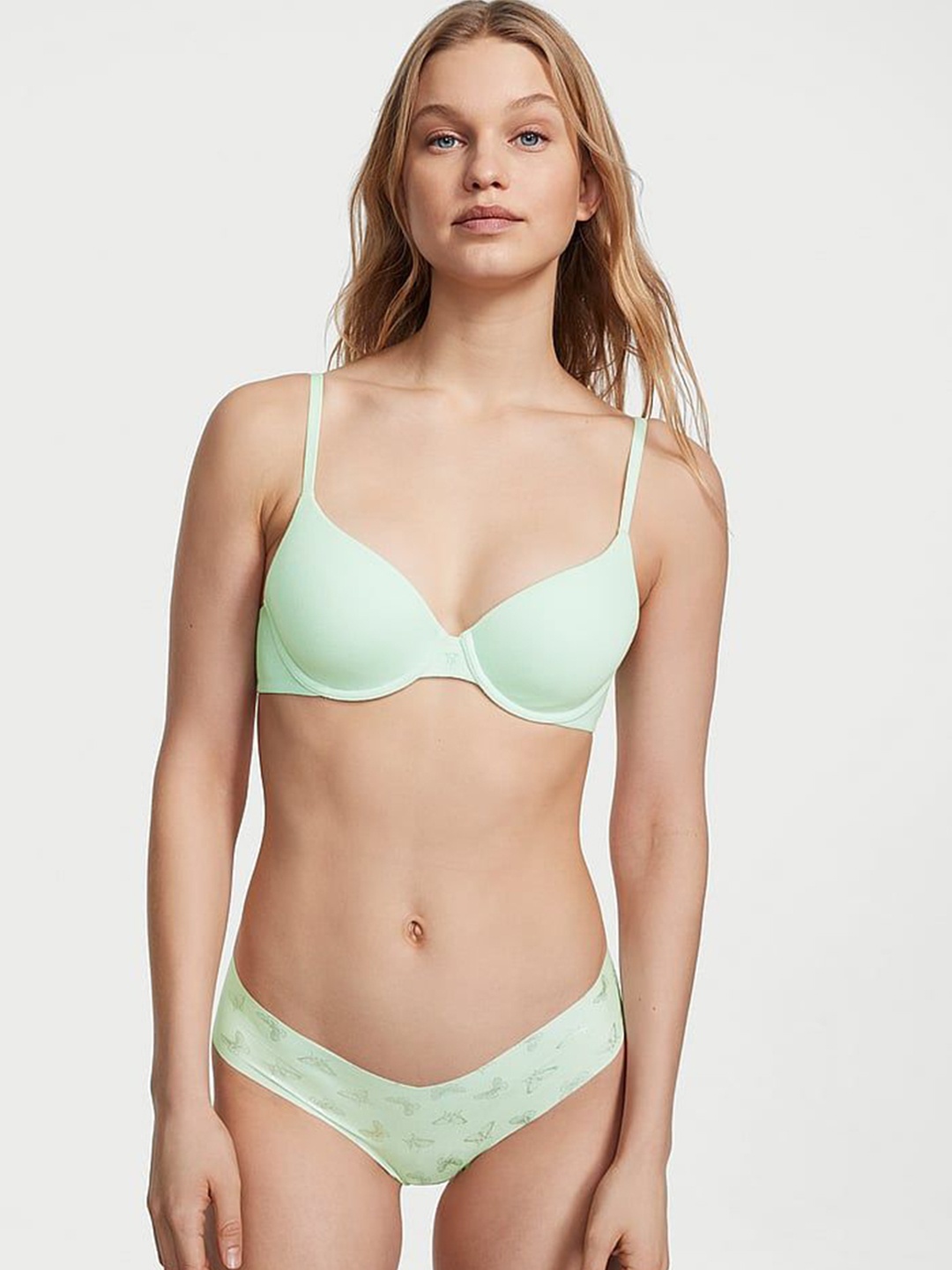 

Victoria's Secret Printed Thong Briefs 112142465SLM, Green