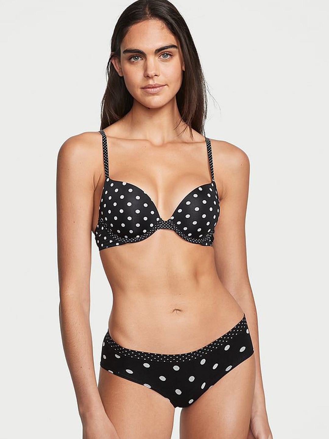 

Victoria's Secret Printed Thong Briefs 112168215QN0, Black