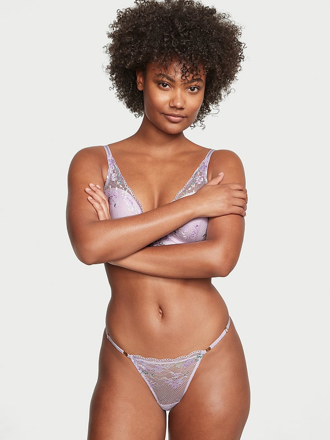 

Victoria's Secret Self-Designed Thongs Briefs 112166045RW6, Purple