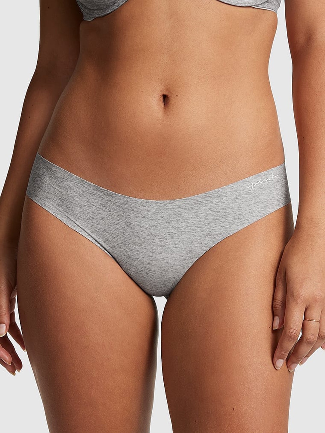 

Victoria's Secret Pink No-Show Thong Panty 111991802TUJ, Grey
