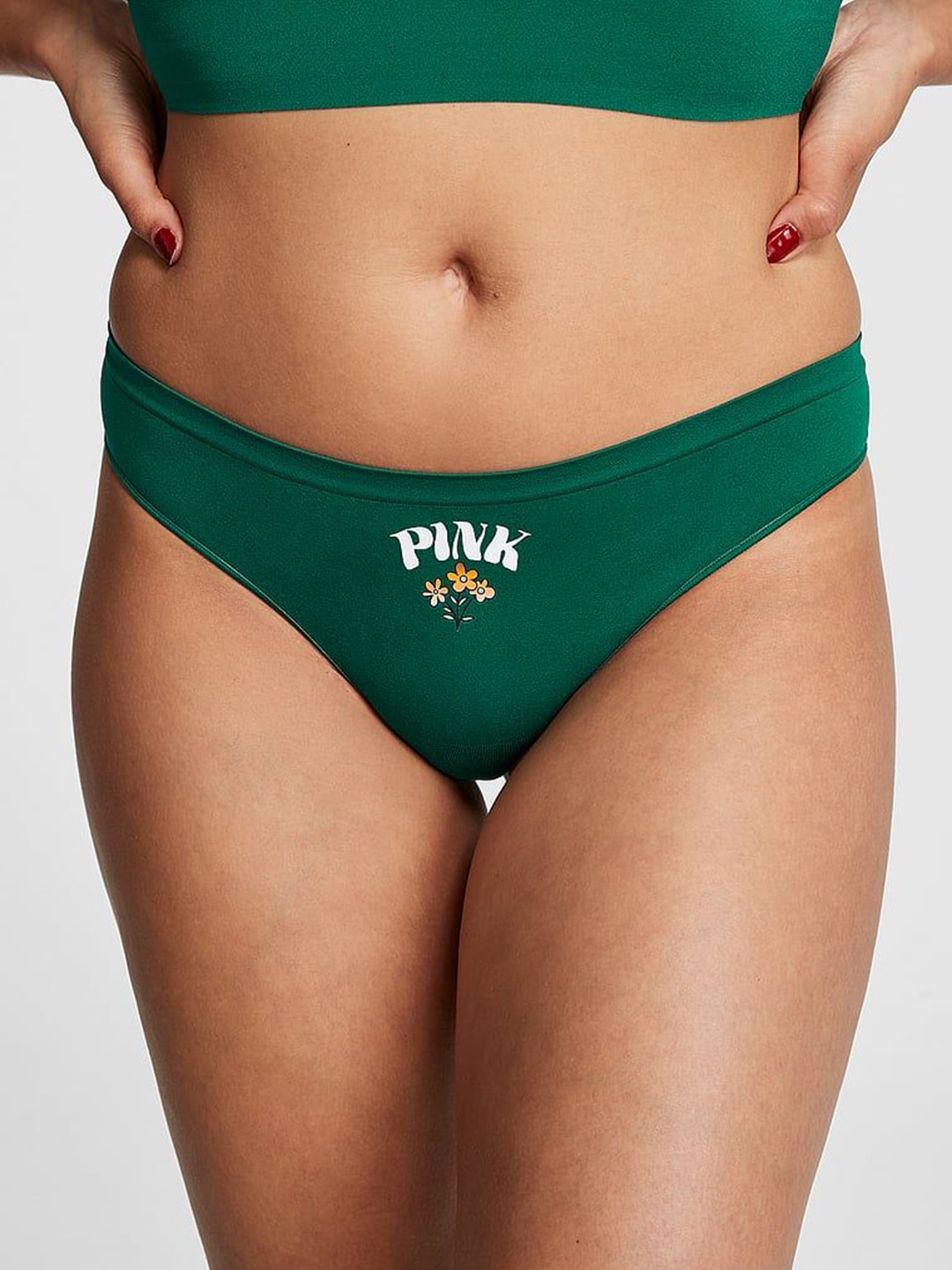 

Victoria's Secret Seamless Thong Briefs 111636035VC8, Green
