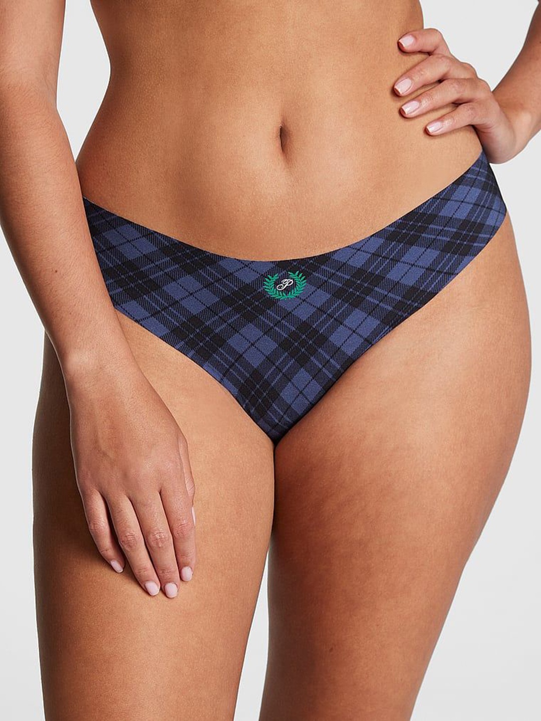 

Victoria's Secret Polyamide Thong Briefs, Navy blue