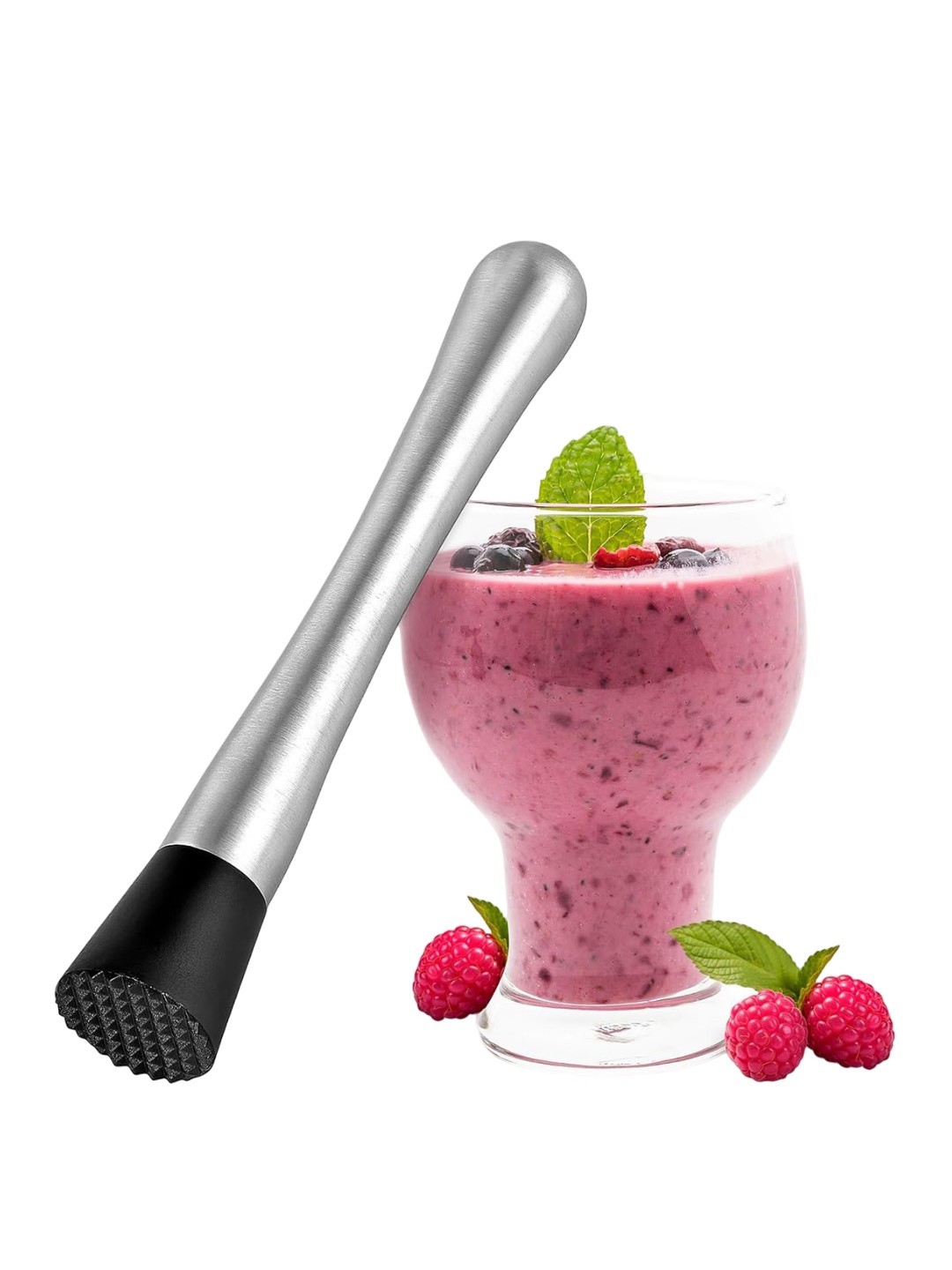 

P-Plus International Black Stainless Steel Cock tail Muddler