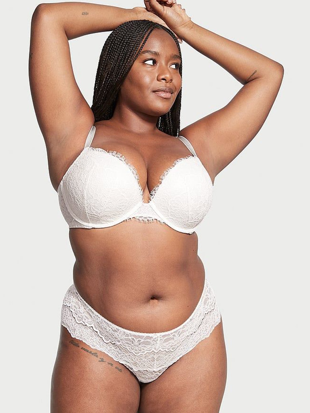 

Victoria's Secret Dream Angels Lace Hipster Thong Panty 1121940234Y5, White