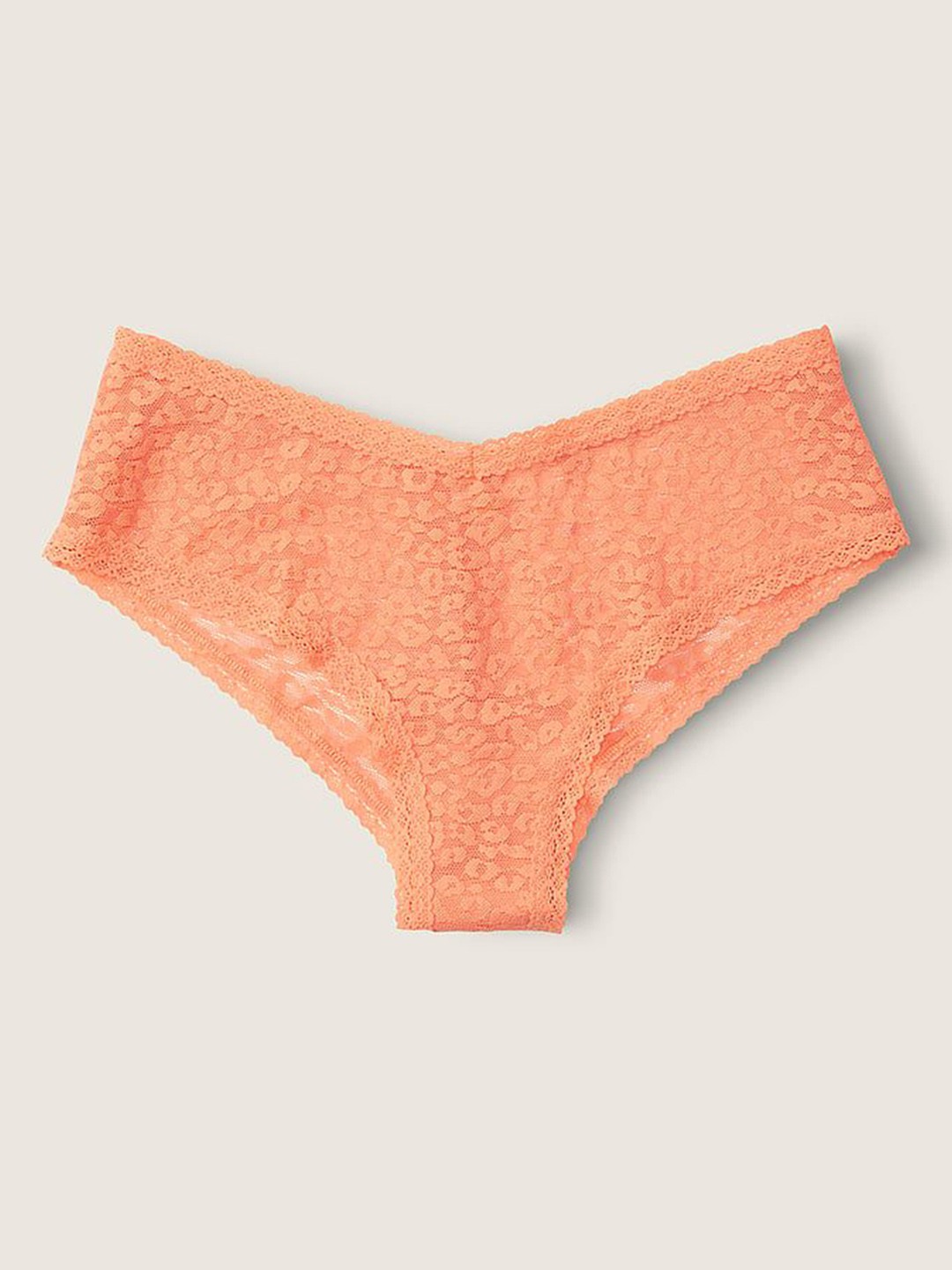 

Victoria's Secret PINK Wear Everywhere Lace Cheekster Briefs- 111975363QX9, Orange