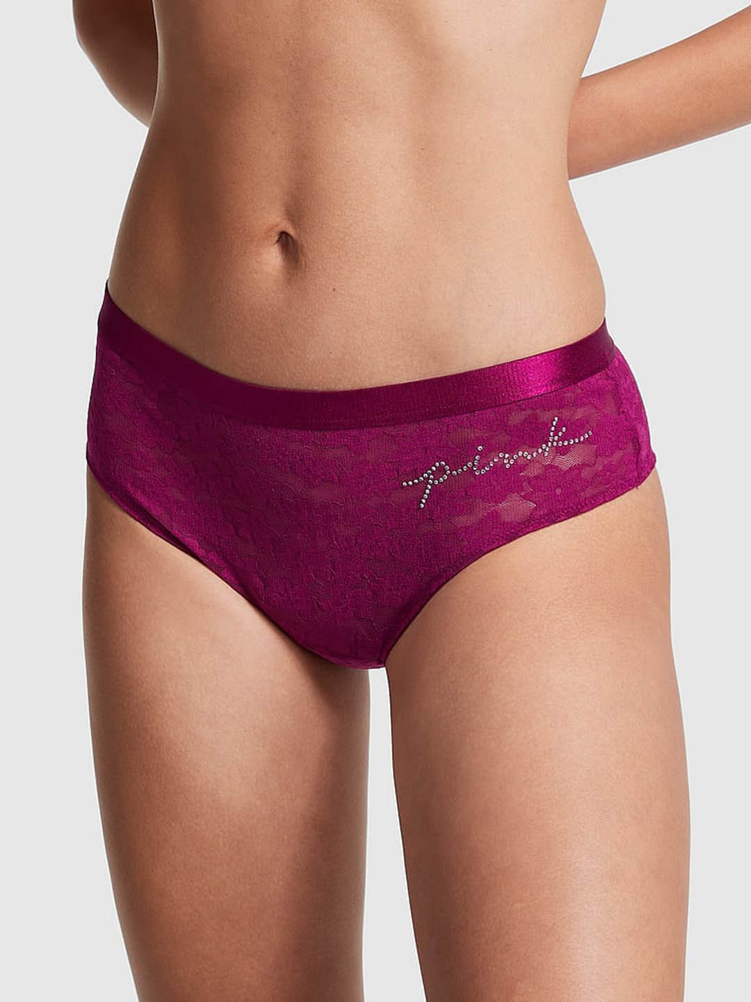 

Victoria's Secret PINK Wear Everywhere Lace Cheekster Briefs- 112301015TY4