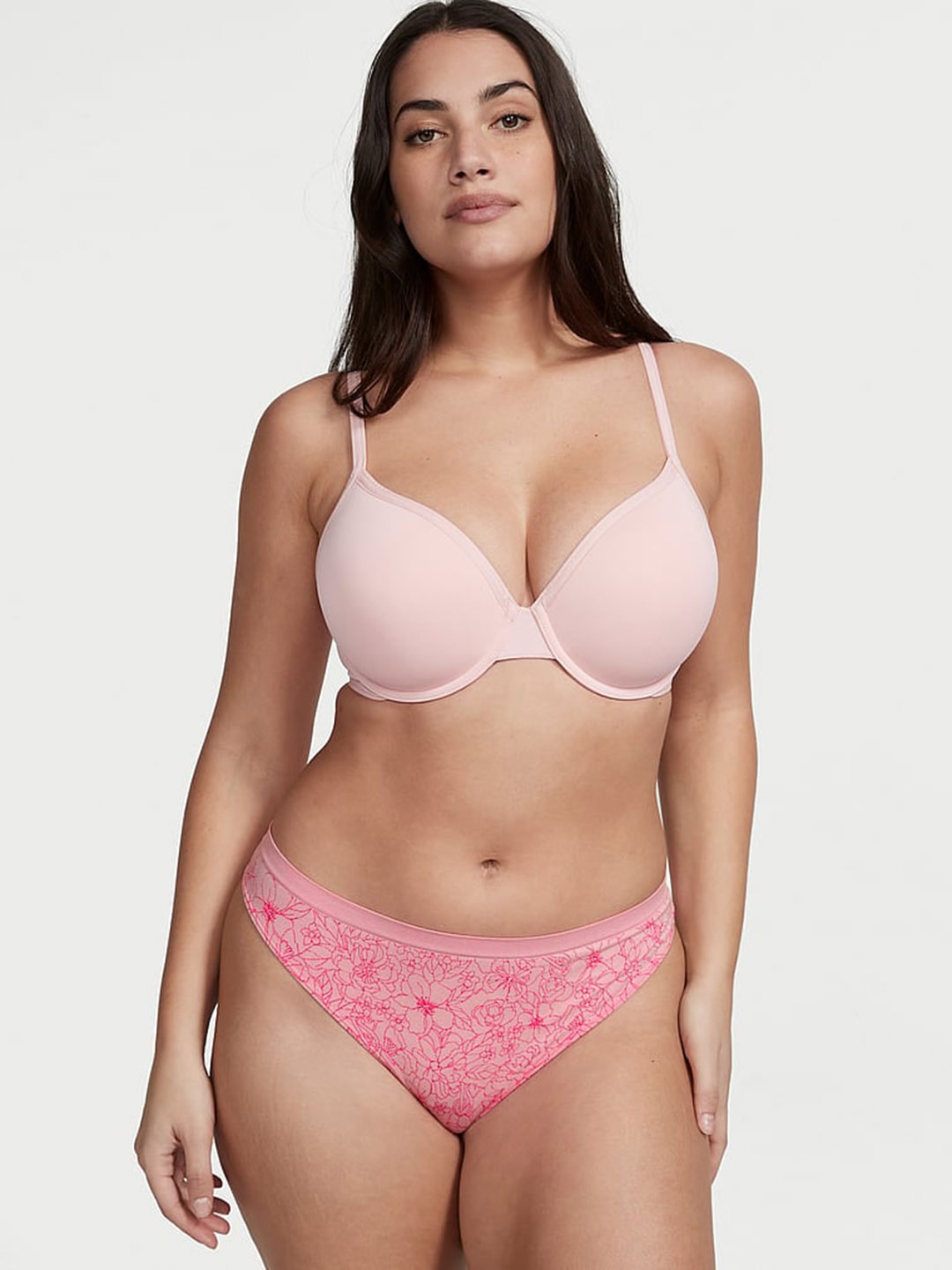 

Victoria's Secret Seamless Thong Panty 112148005ROG, Pink