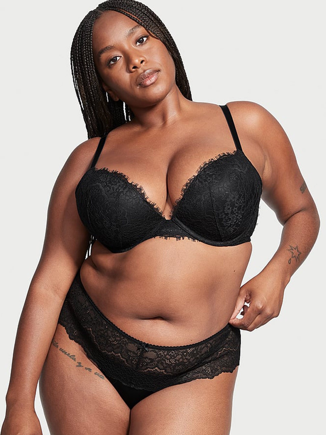 

Victoria's Secret Self-Designed Thongs Briefs 1121940354A2, Black