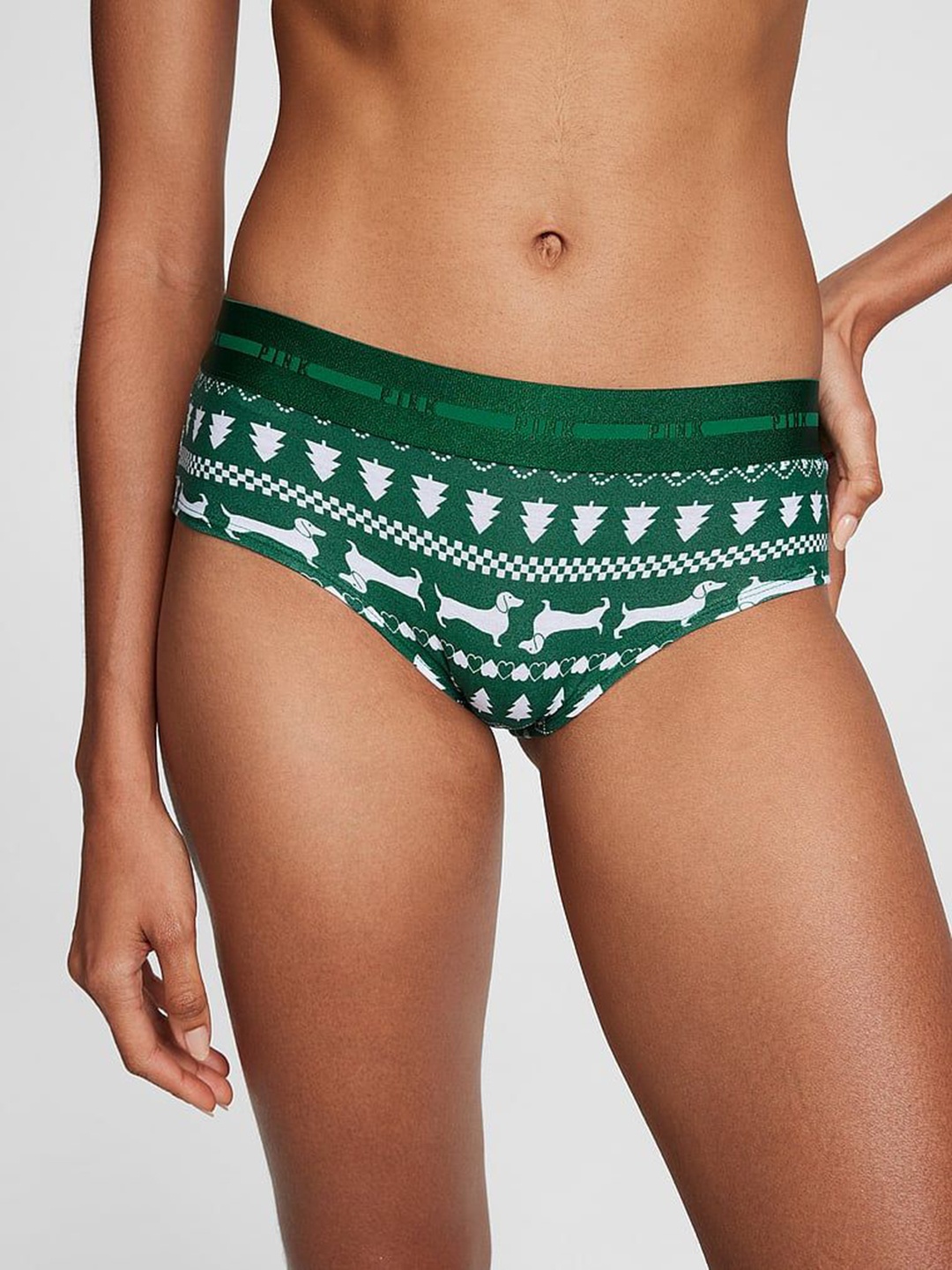 

Victoria's Secret Printed Hipster Briefs 1122691167IU, Green