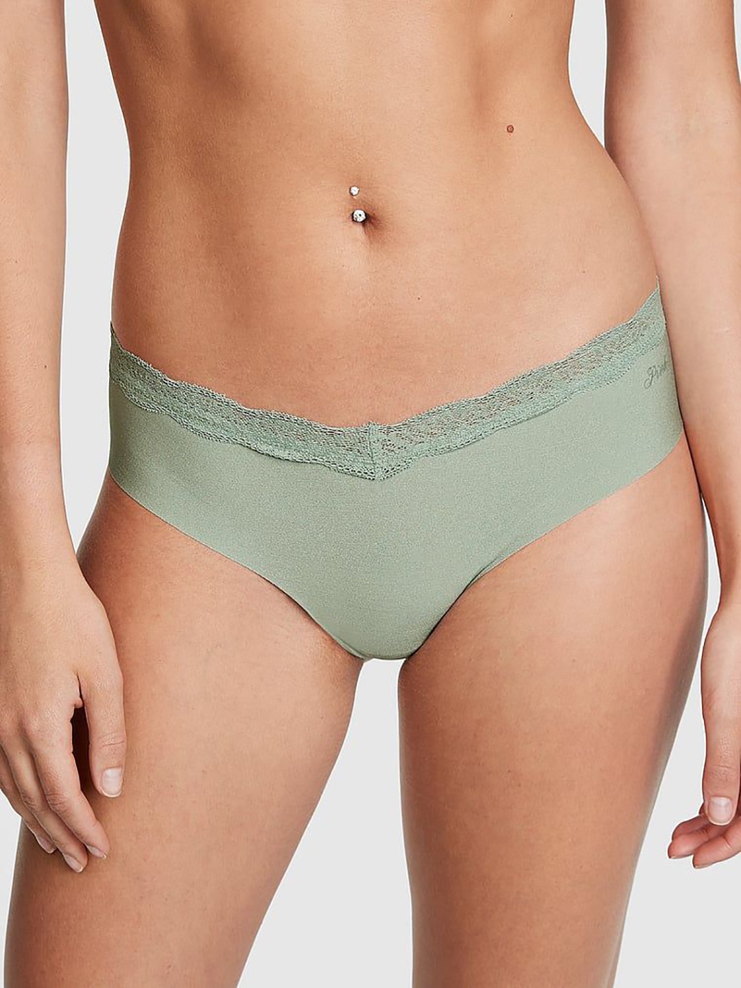 

Victoria's Secret PINK No-Show Cheekster Panty 112145195NKY, Grey