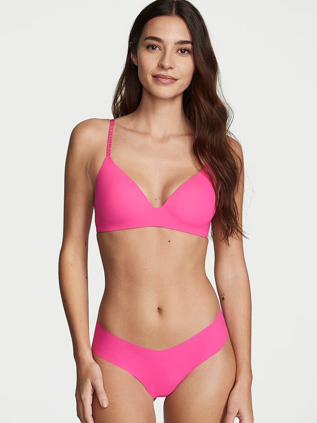 

Victoria's Secret Mid Rise Thong Briefs 1121424442W8, Pink