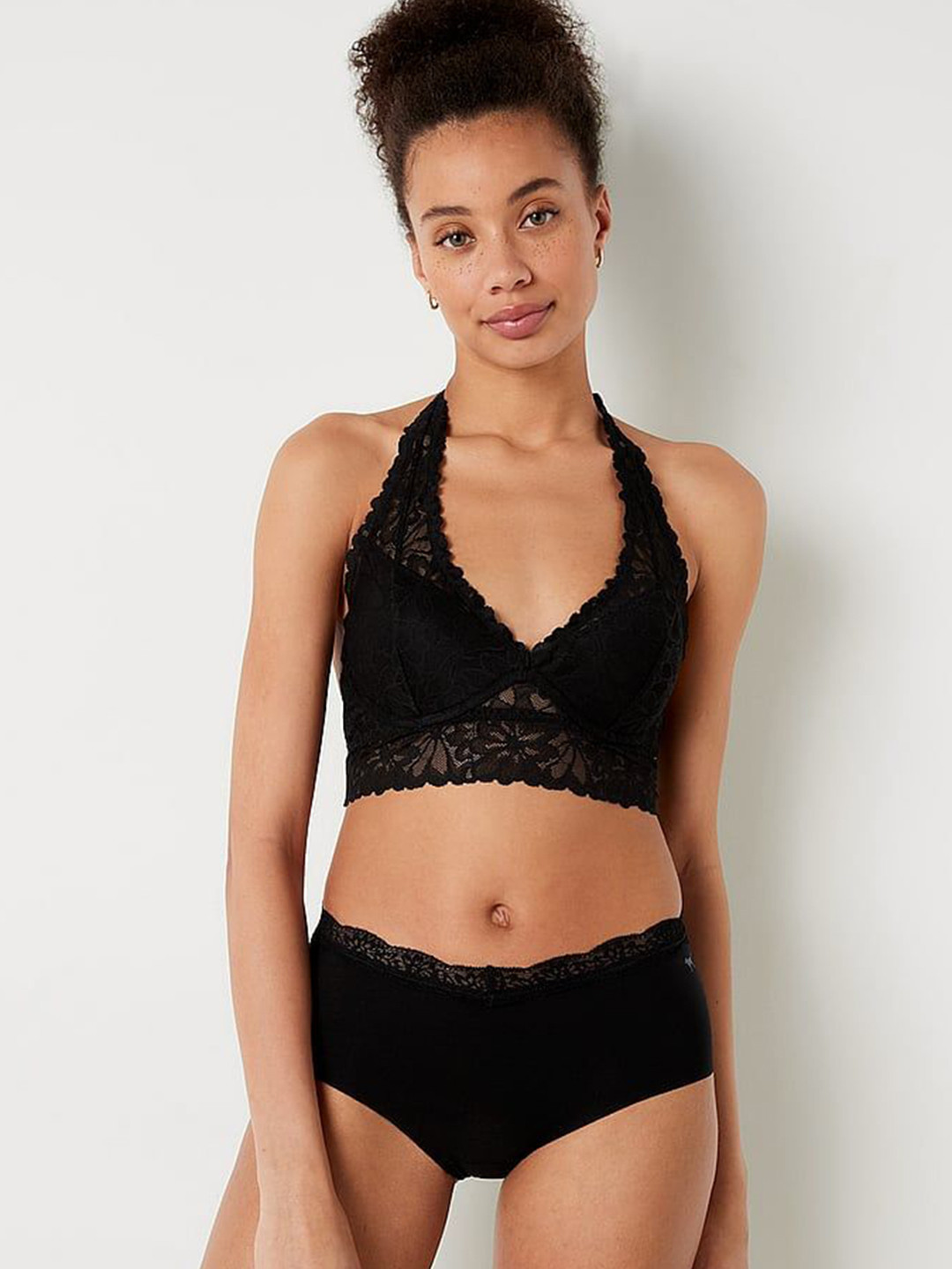 

Victoria's Secret No-Show Boyshort Panty 112157562ZUO, Black