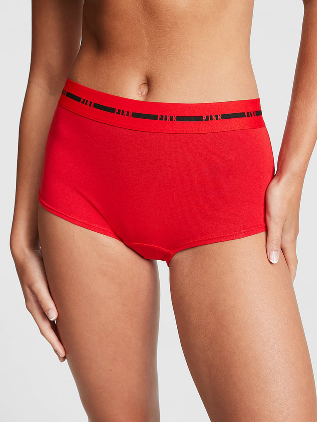 

Victoria's Secret Pink Logo Boyshort Panty 1122690800EH, Red