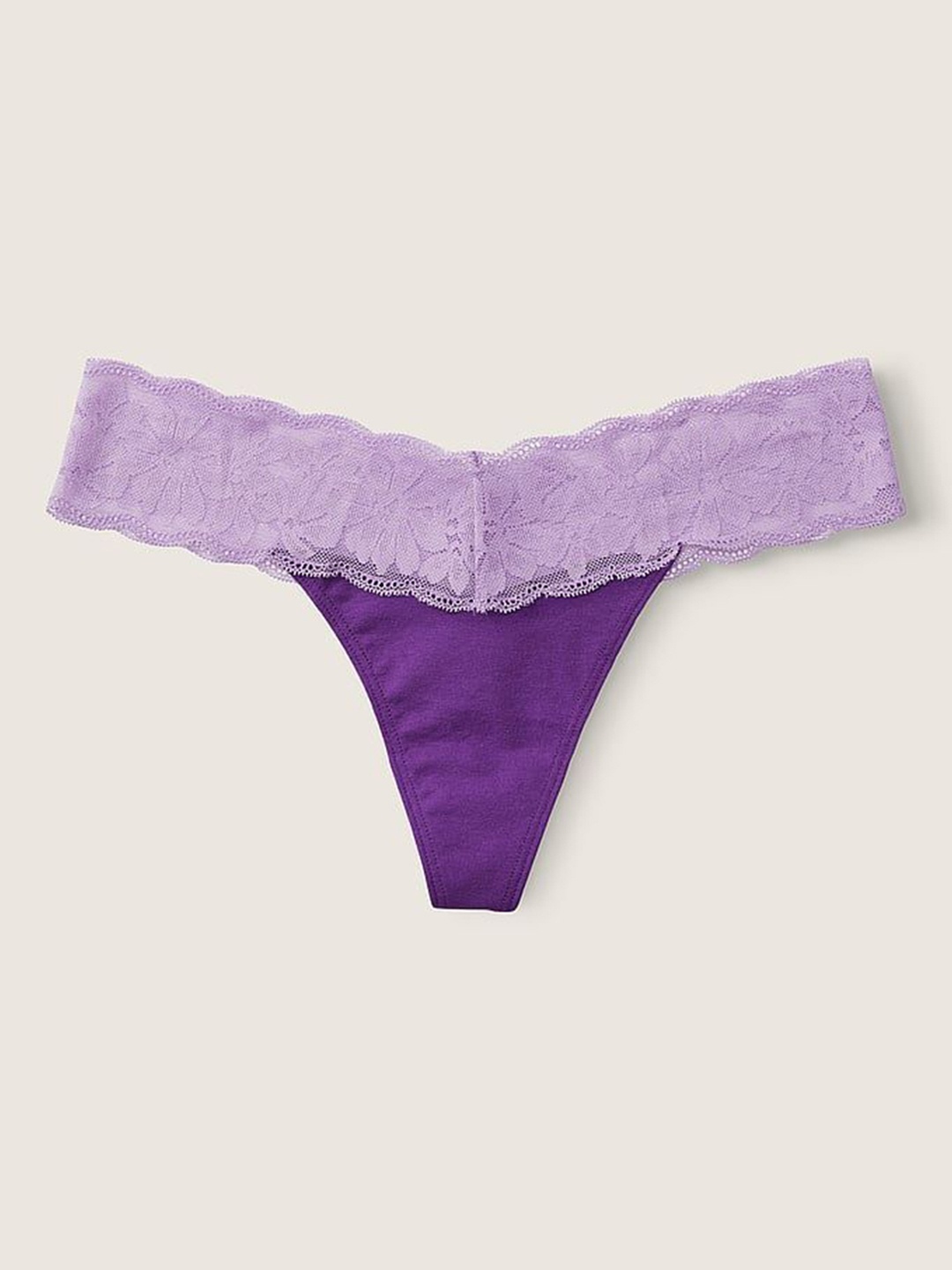 

Victoria's Secret Low-Rise Thong Briefs 112127205K9C, Purple